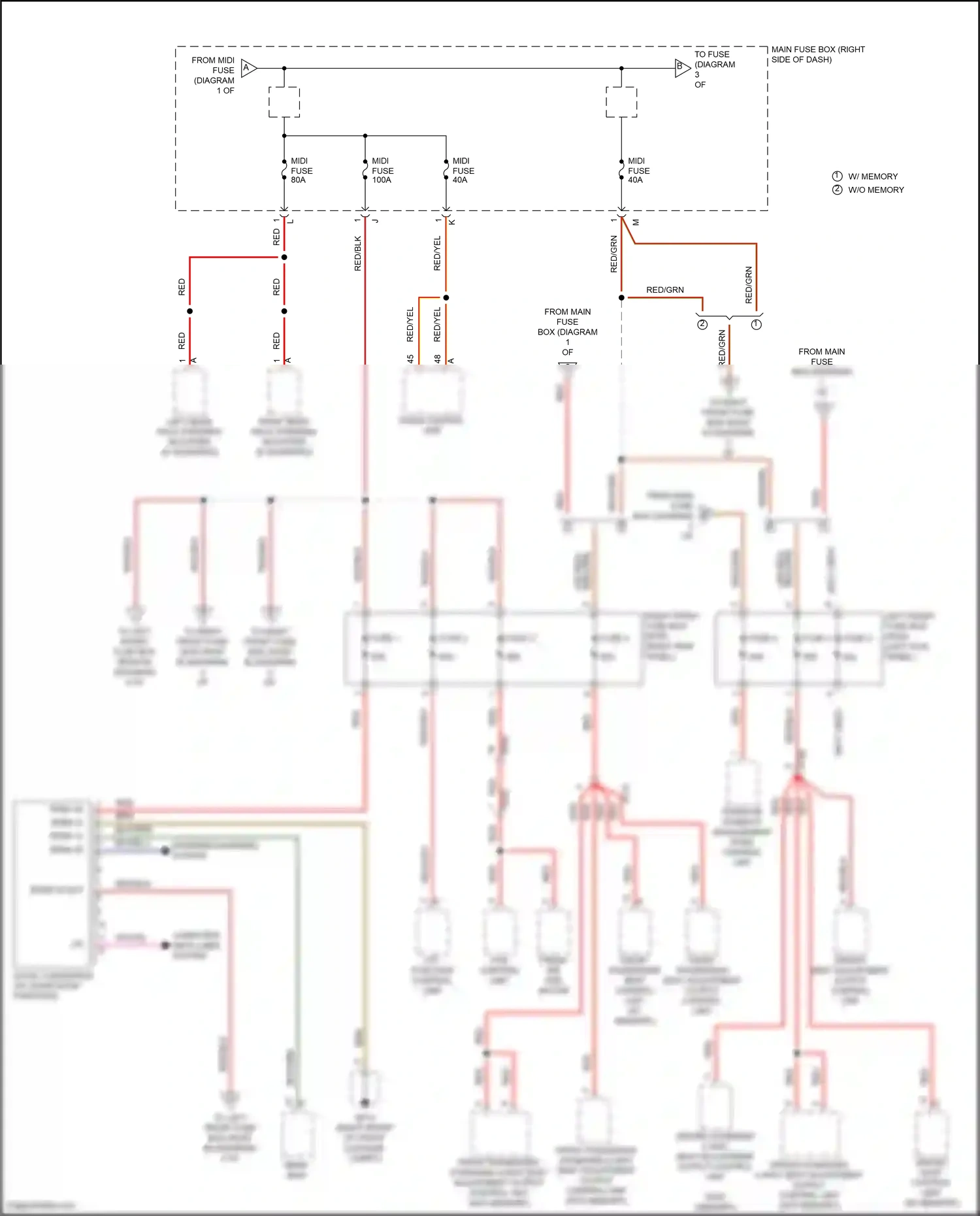 Wiring diagram computer data lines system for Porsche 911 Carrera GTS 991 facelift (2015-2019) (8 of 91)