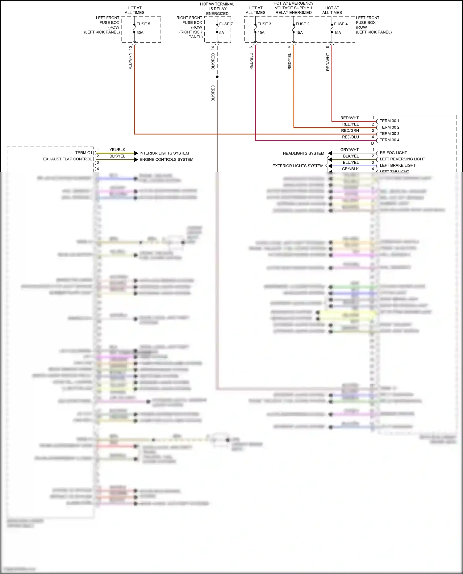 Wiring diagram computer data lines system for Porsche 911 Carrera GTS 991 facelift (2015-2019) (79 of 91)