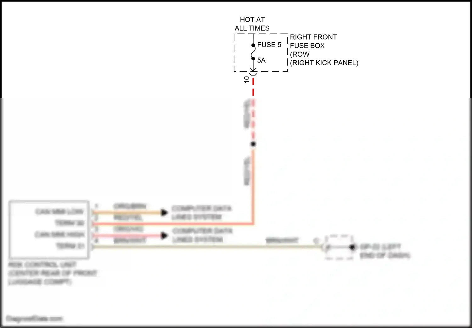 Wiring diagram computer data lines system for Porsche 911 Carrera GTS 991 facelift (2015-2019) (40 of 91)