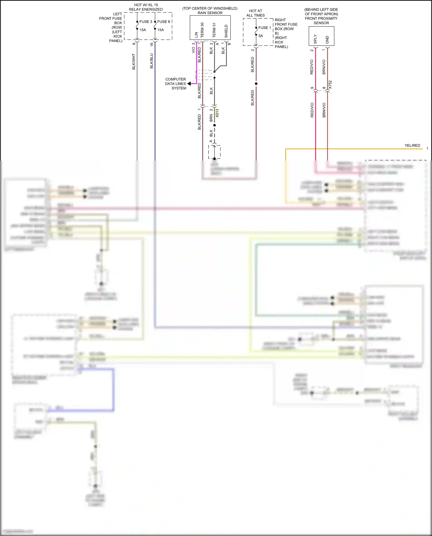 Wiring diagram computer data lines system for Porsche 911 Carrera GTS 991 facelift (2015-2019) (62 of 91)