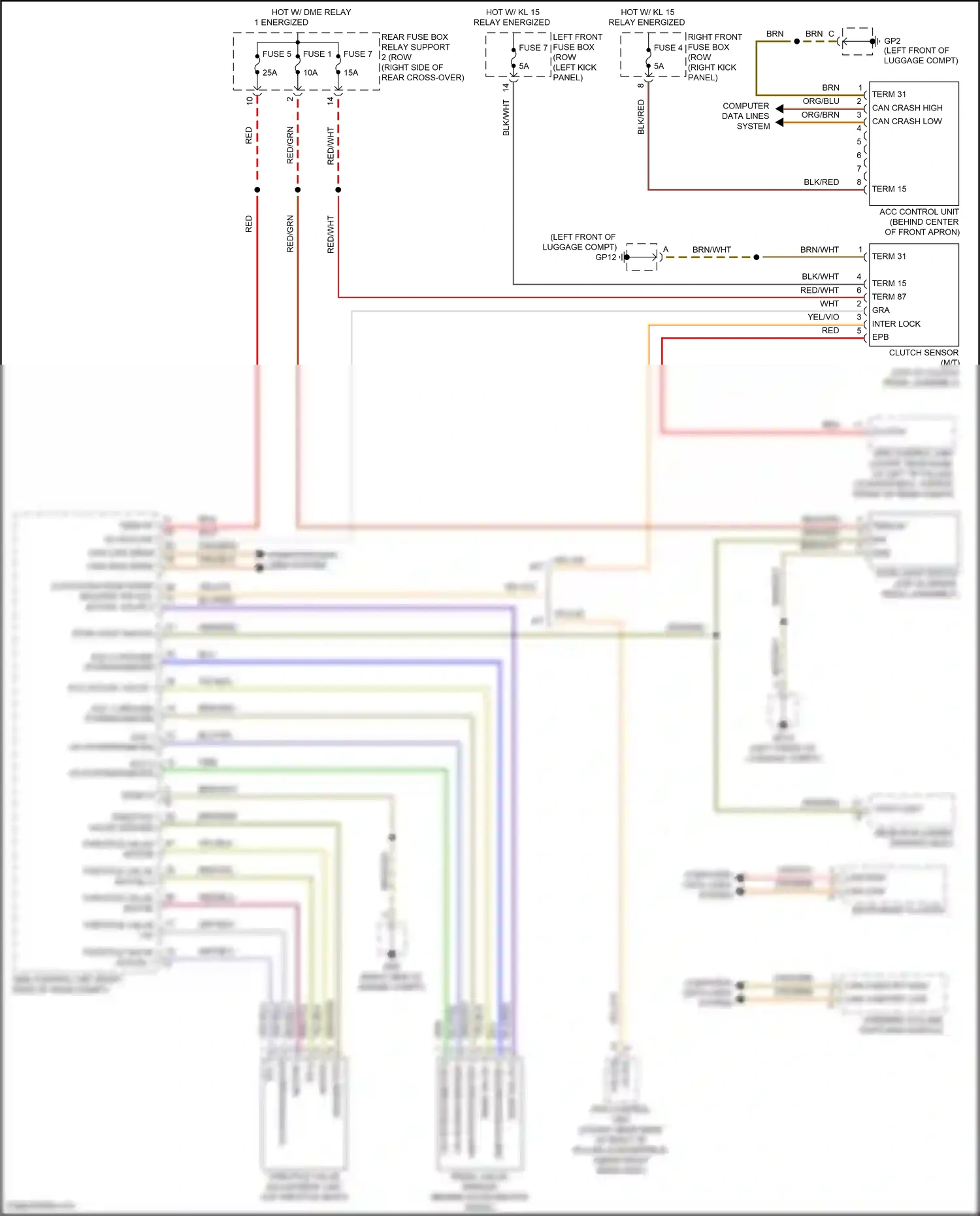 Wiring diagram computer data lines system for Porsche 911 Carrera GTS 991 facelift (2015-2019) (52 of 91)