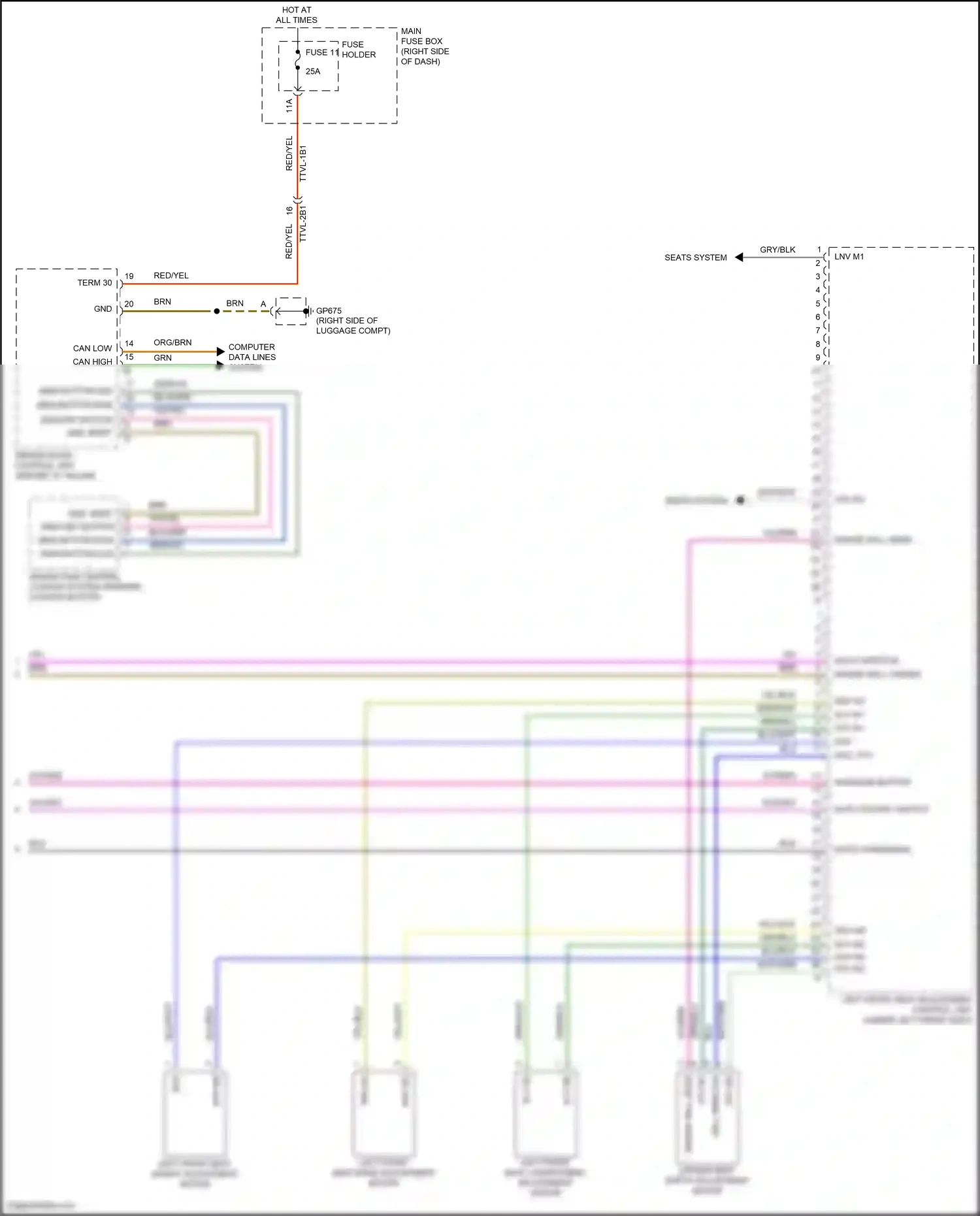 Wiring diagram computer data lines system for Porsche 911 Carrera GTS 992 (2018-2024) (64 of 102)