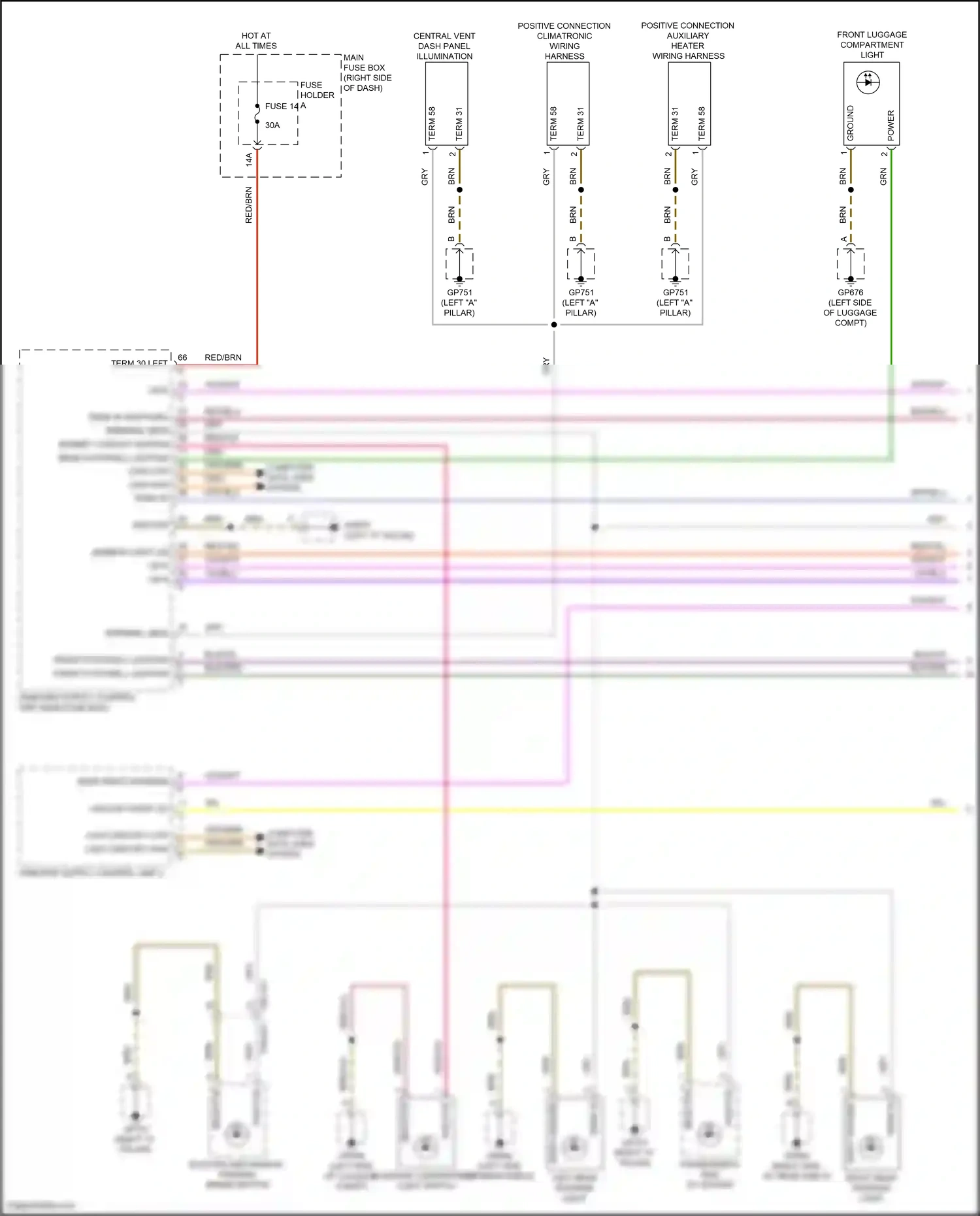 Wiring diagram computer data lines system for Porsche 911 Carrera GTS 992 (2018-2024) (42 of 102)
