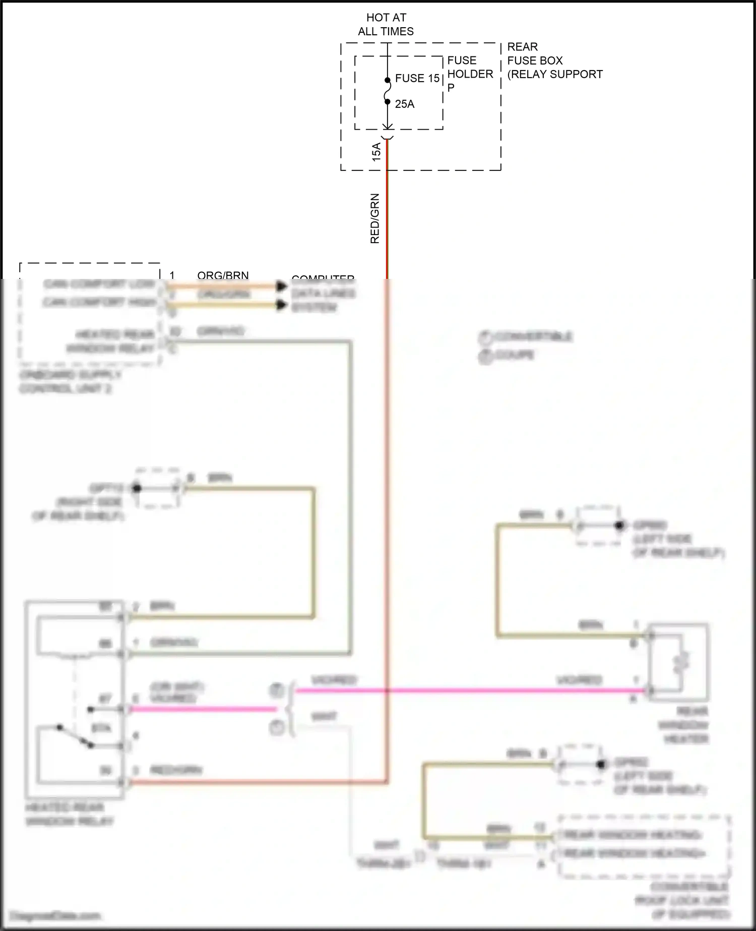 Wiring diagram computer data lines system for Porsche 911 Carrera GTS 992 (2018-2024) (93 of 102)