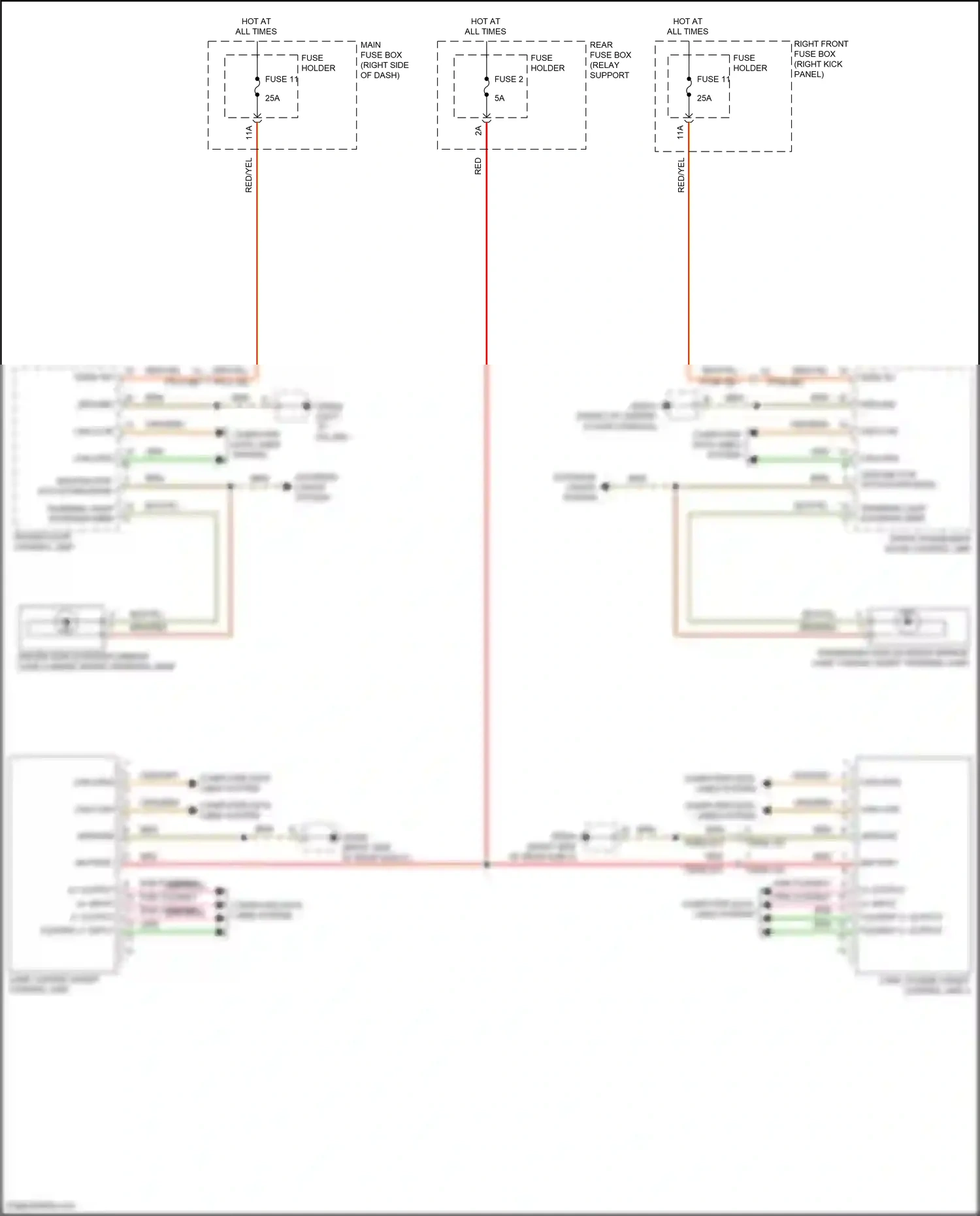 Wiring diagram flexray 2+ input for Porsche 911 Carrera GTS 992 (2018-2024) (1 of 3)