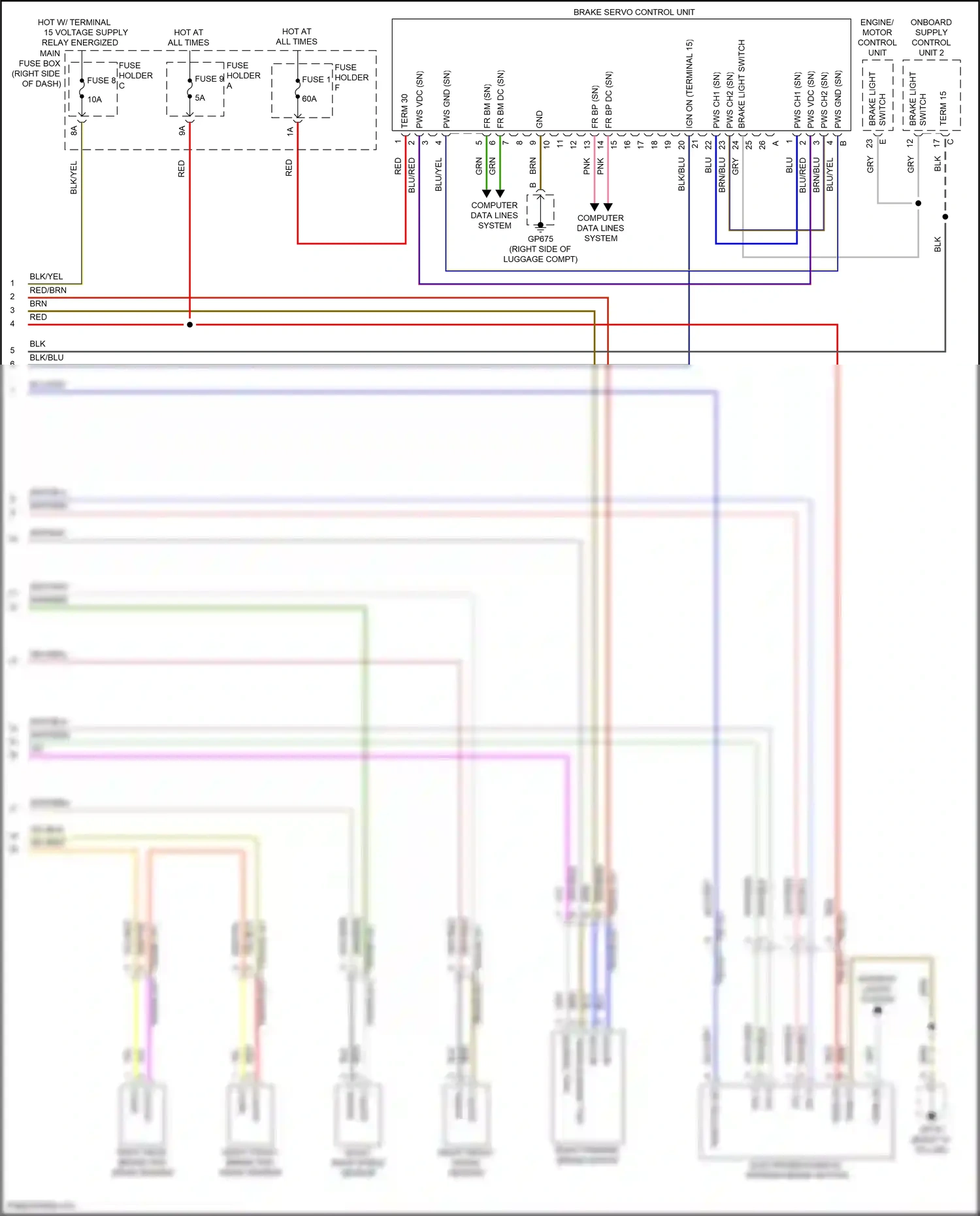 Wiring diagram function ind for Porsche 911 Carrera GTS 992 (2018-2024) (1 of 3)