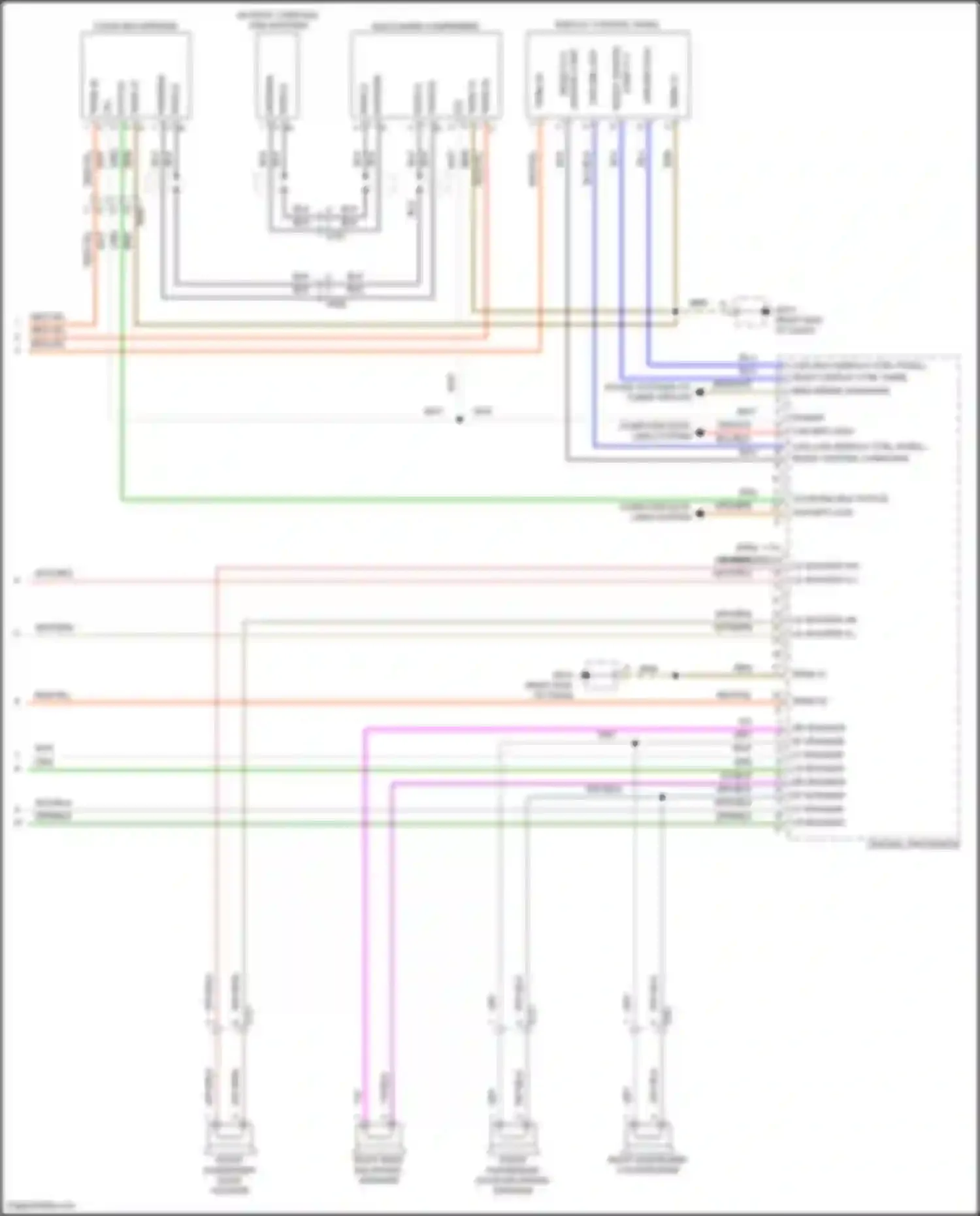 Wiring diagram computer data lines system for Porsche 911 Carrera S 991 facelift (2015-2019) (6 of 90)