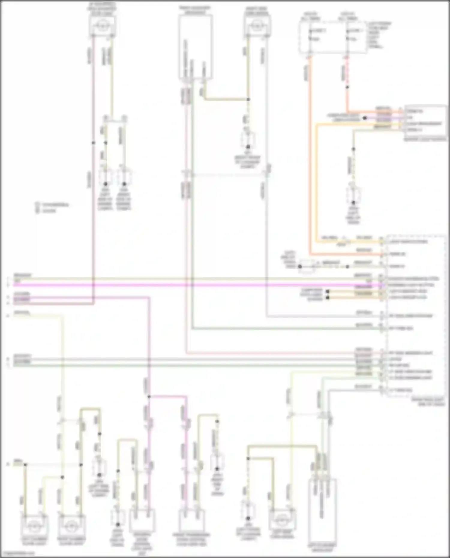 Wiring diagram computer data lines system for Porsche 911 Carrera S 991 facelift (2015-2019) (56 of 90)