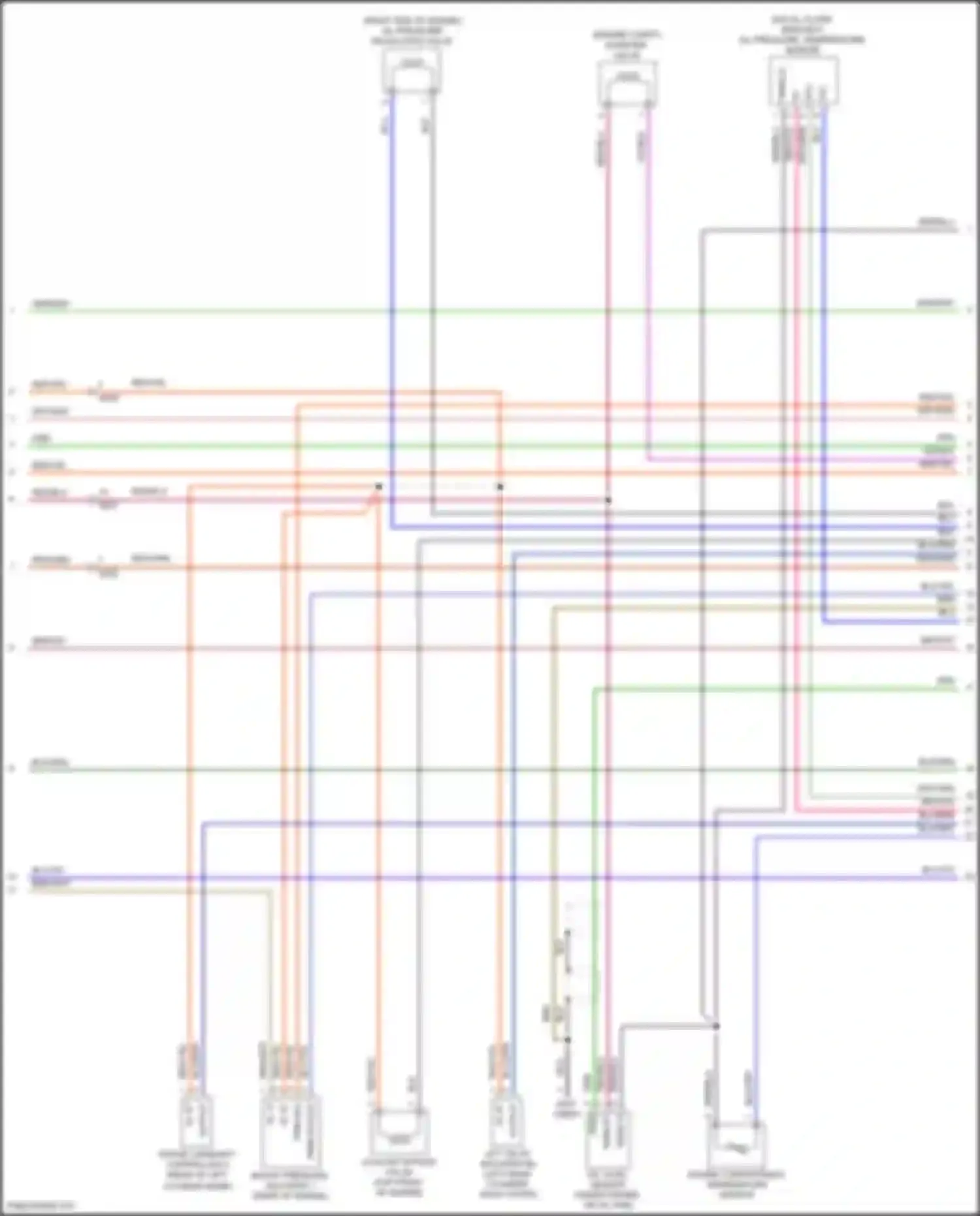 Wiring diagram coolant bypass valve for Porsche 911 Carrera S 991 facelift (2015-2019) (1 of 2)