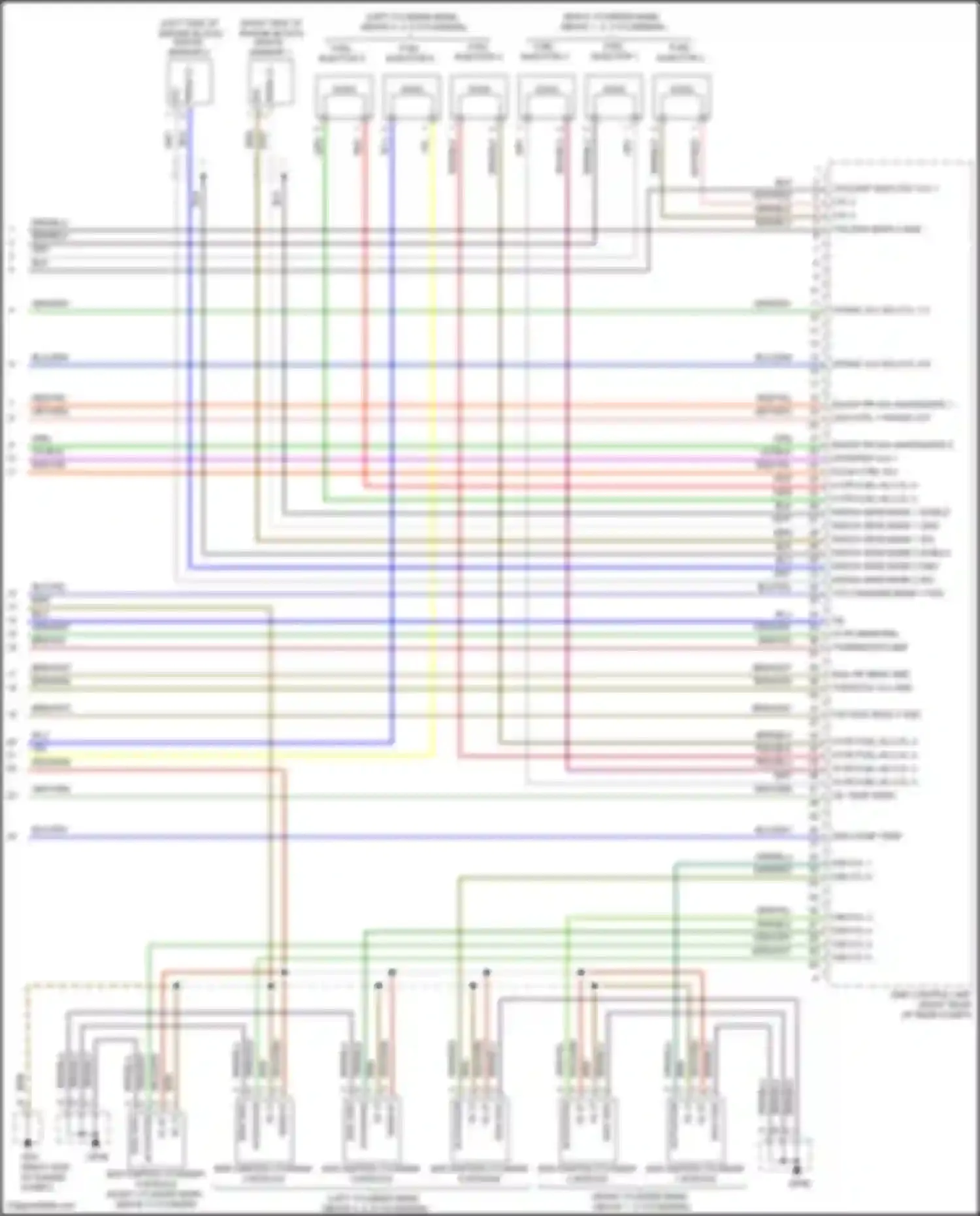 Wiring diagram knock sensor #2 for Porsche 911 Carrera S 991 facelift (2015-2019) (1 of 3)