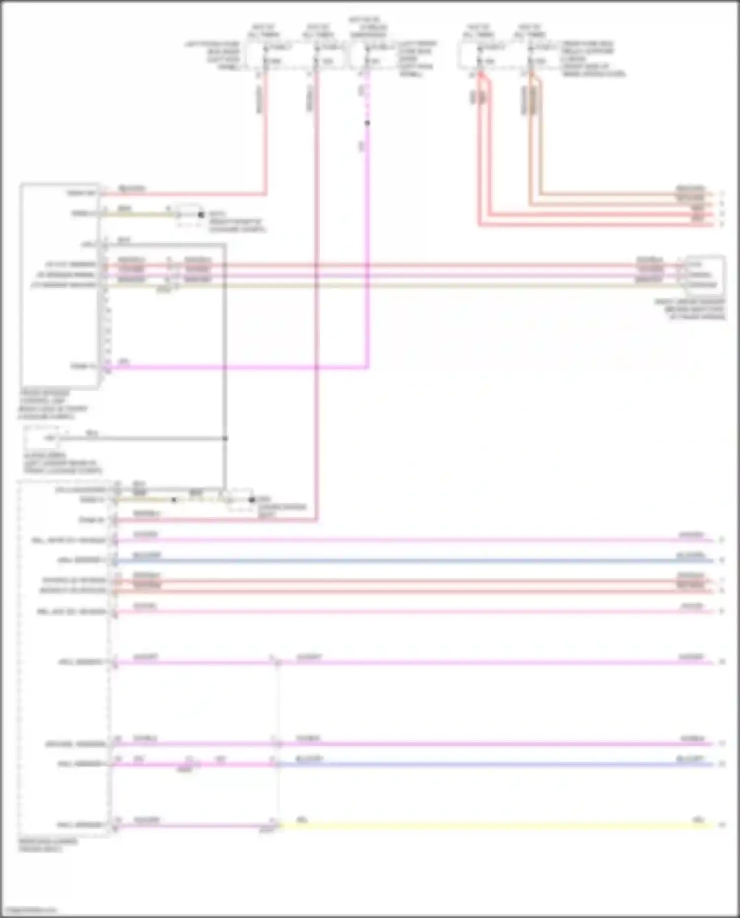 Wiring diagram lr vcc sensor for Porsche 911 Carrera S 991 facelift (2015-2019) (1 of 2)