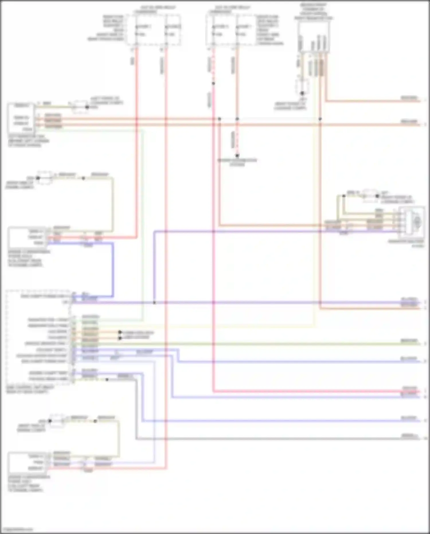 Wiring diagram power distribution system for Porsche 911 Carrera S 991 facelift (2015-2019) (3 of 13)