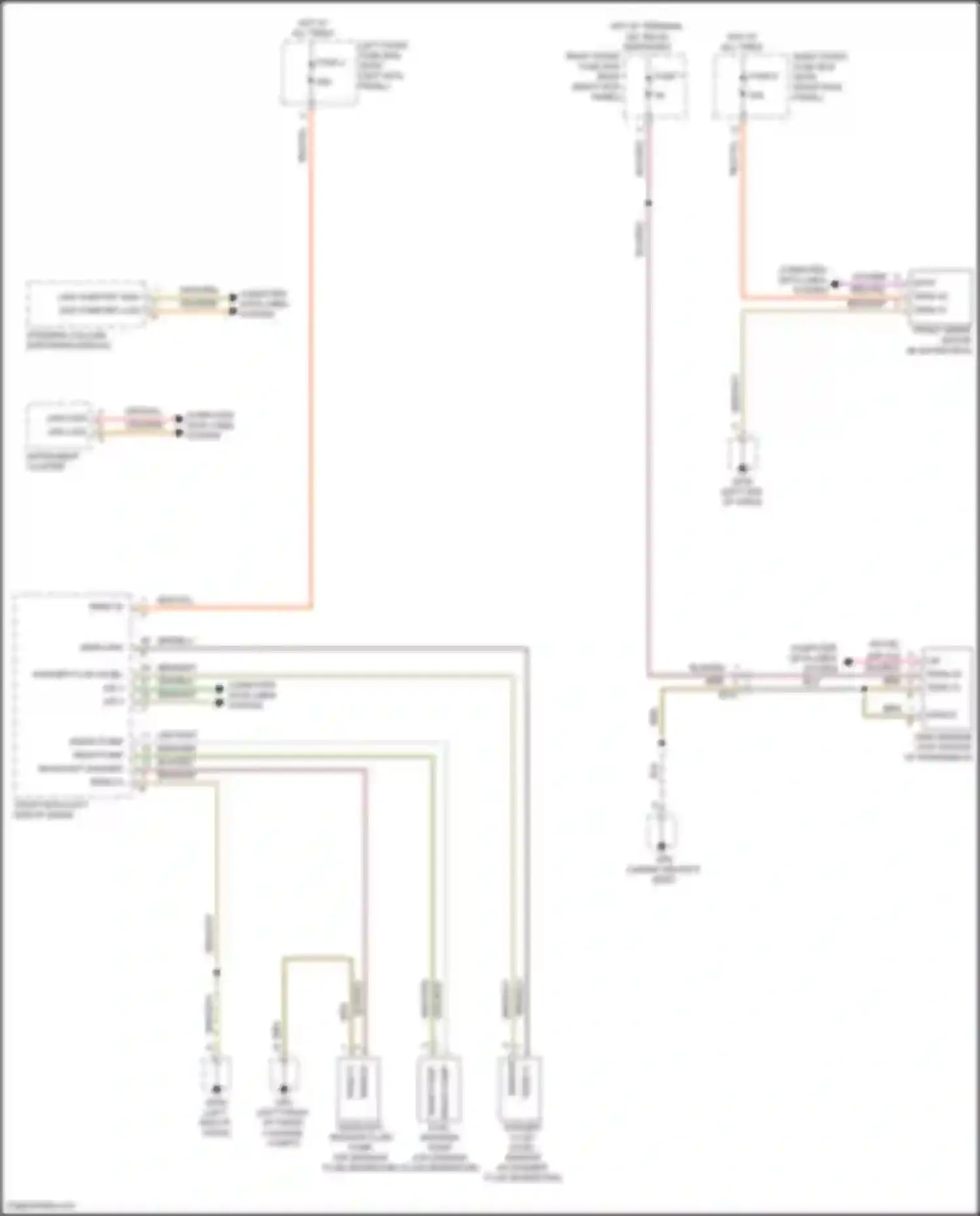 Wiring diagram rain sensor for Porsche 911 Carrera S 991 facelift (2015-2019) (2 of 5)