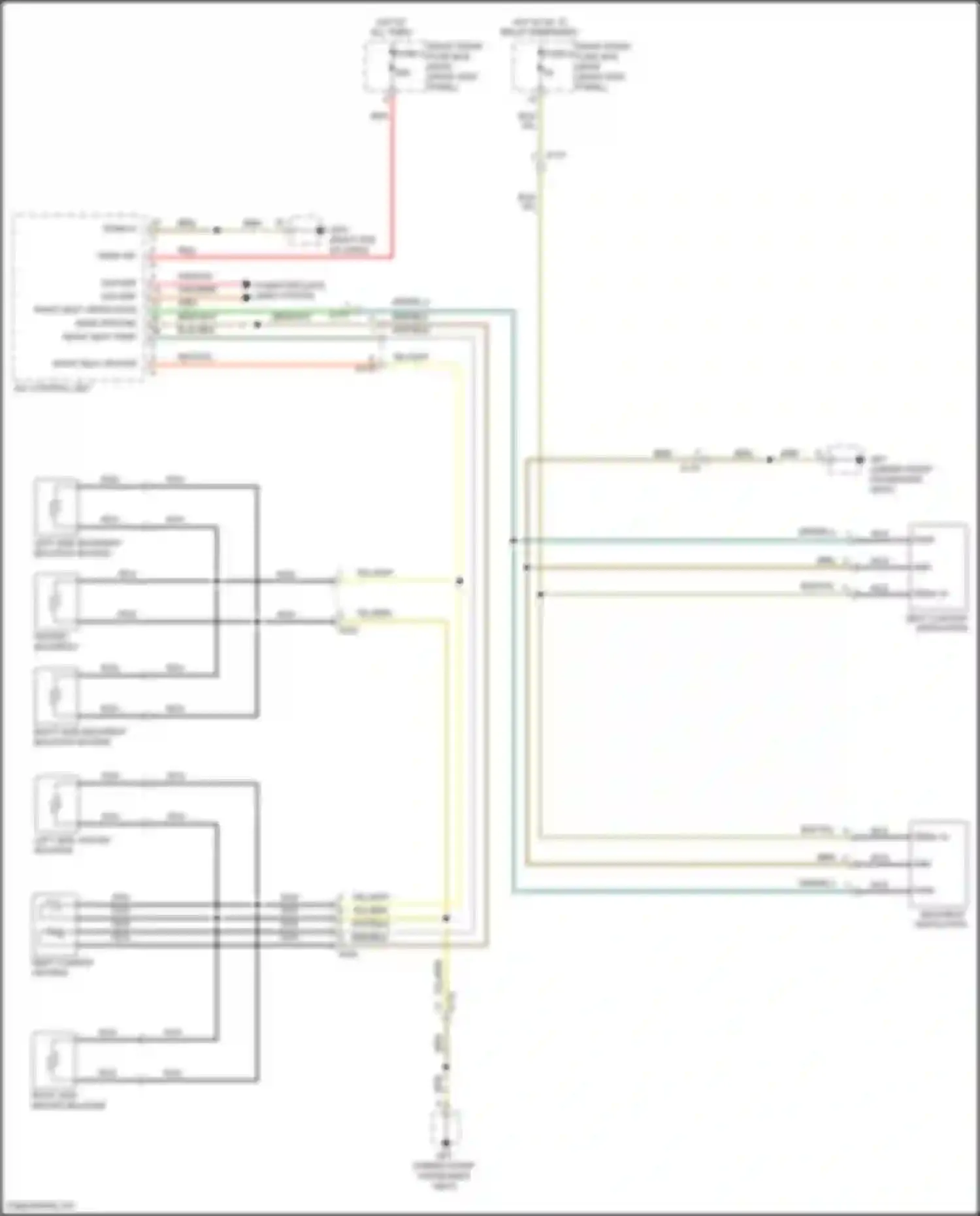 Wiring diagram right end of dash) for Porsche 911 Carrera S 991 facelift (2015-2019) (2 of 40)