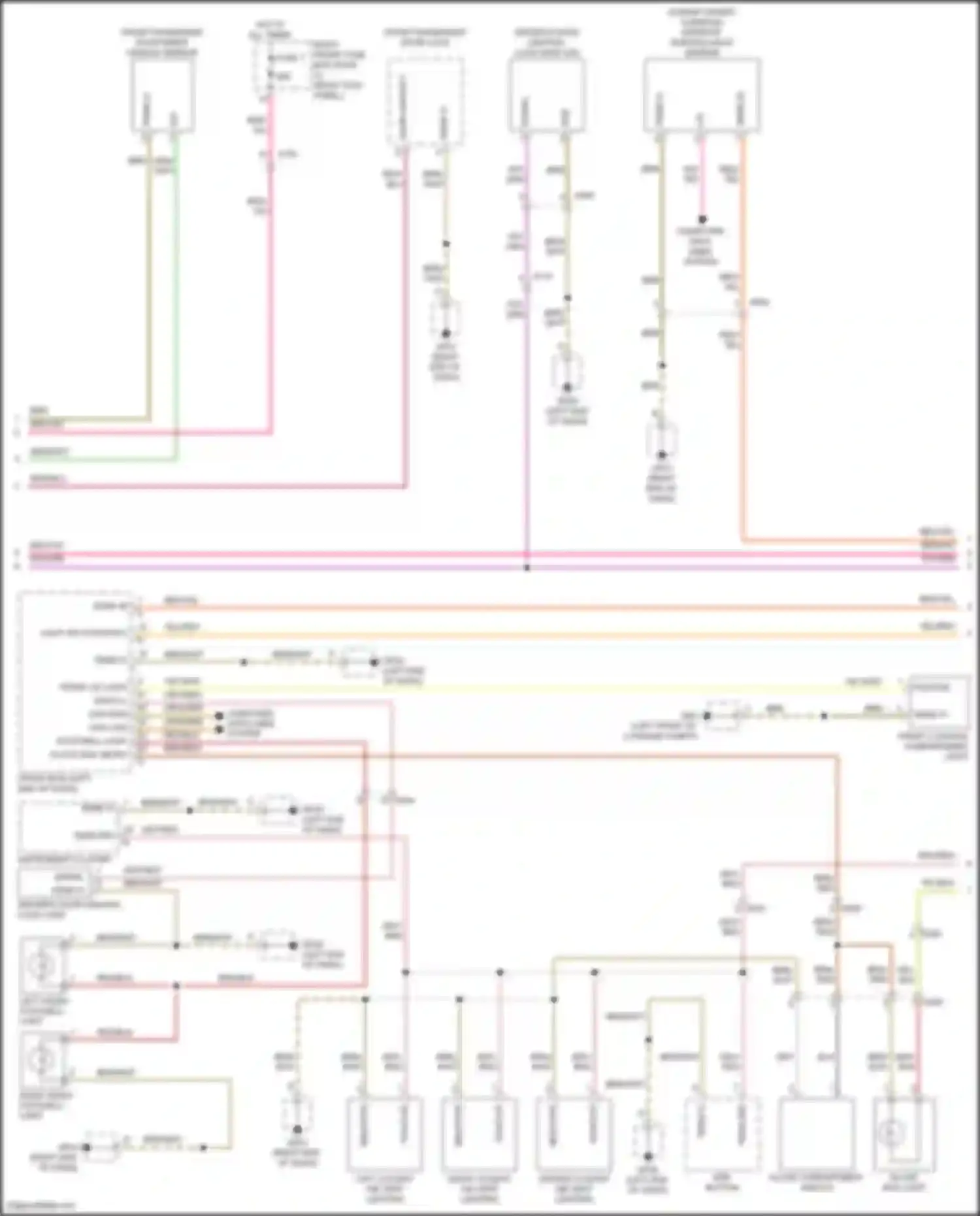 Wiring diagram right end of dash) for Porsche 911 Carrera S 991 facelift (2015-2019) (17 of 40)
