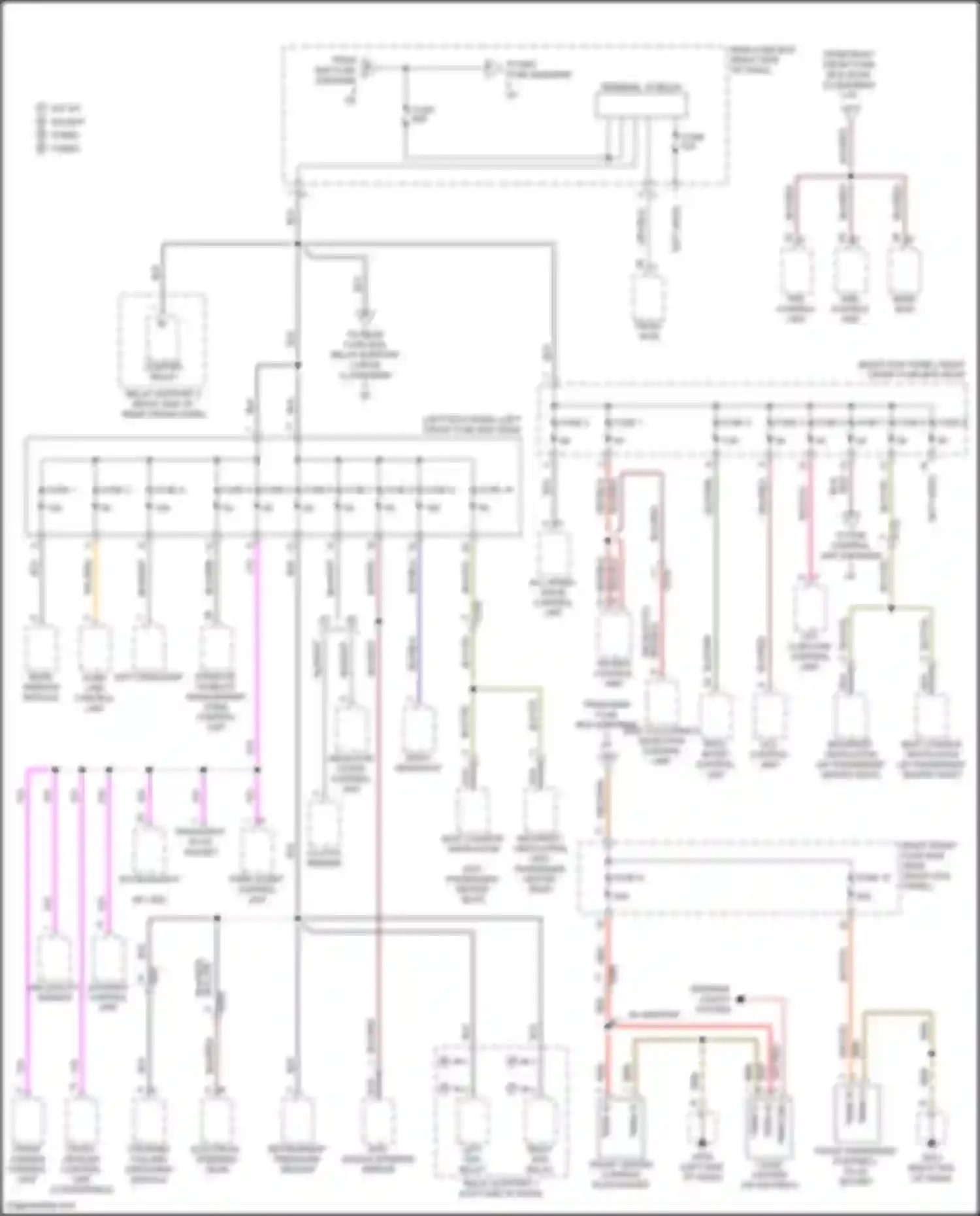 Wiring diagram selector lever control unit for Porsche 911 Carrera S 991 facelift (2015-2019) (4 of 5)