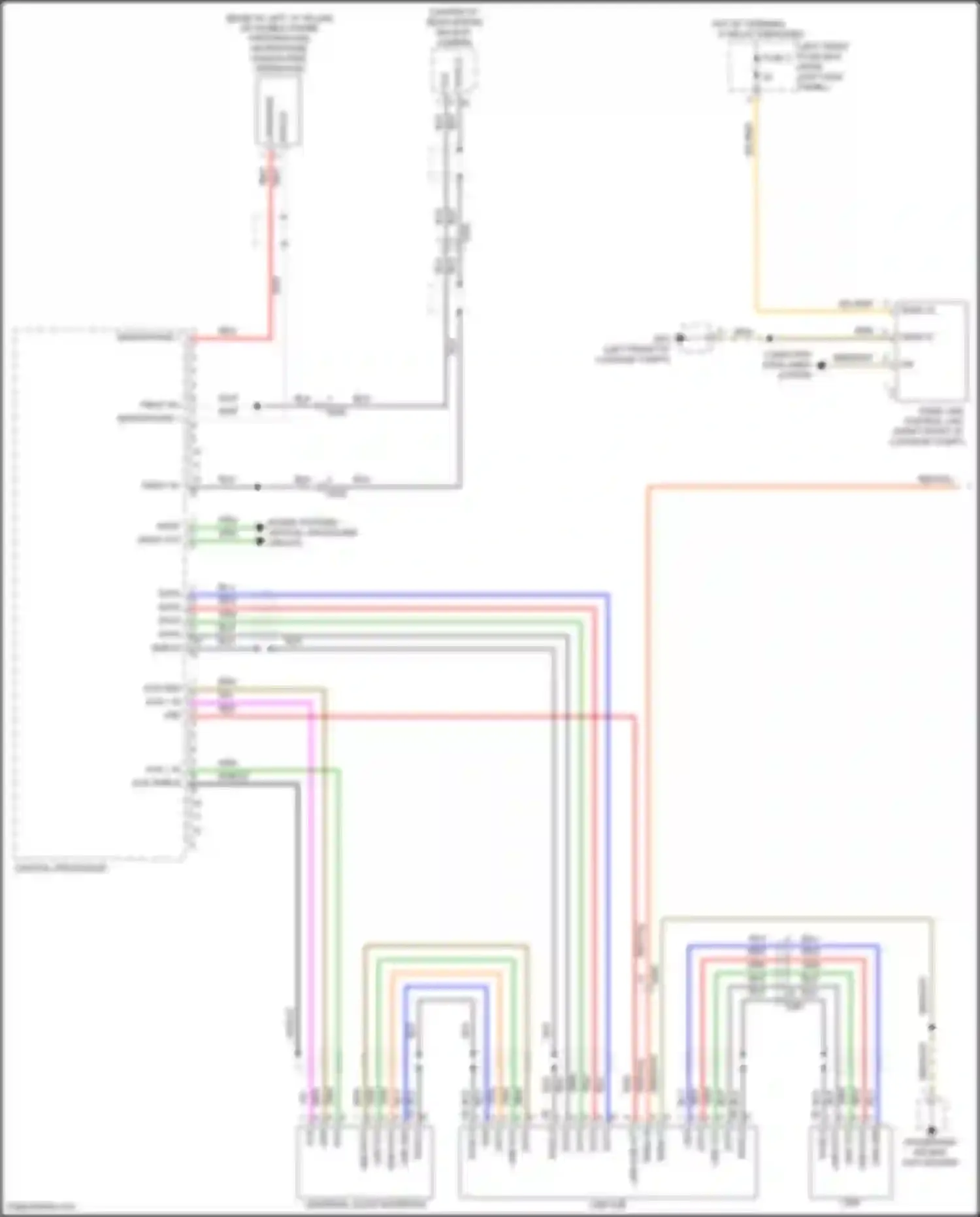 Wiring diagram universal audio interface for Porsche 911 Carrera S 991 facelift (2015-2019) (2 of 8)