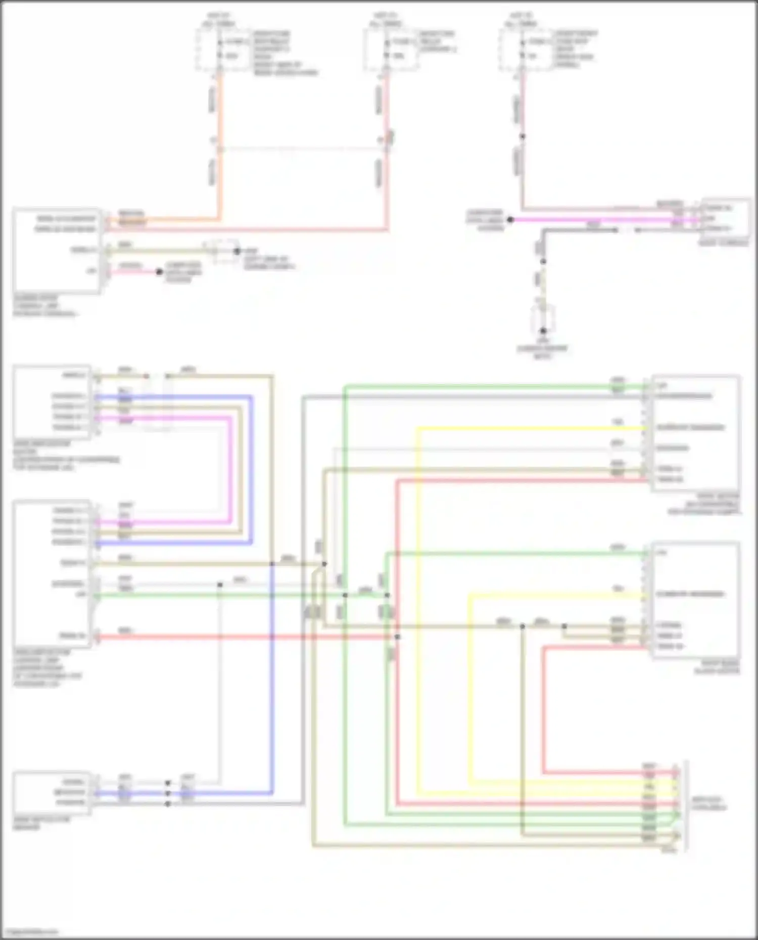 Wiring diagram wind deflector sensor for Porsche 911 Carrera S 991 facelift (2015-2019) (1 of 1)