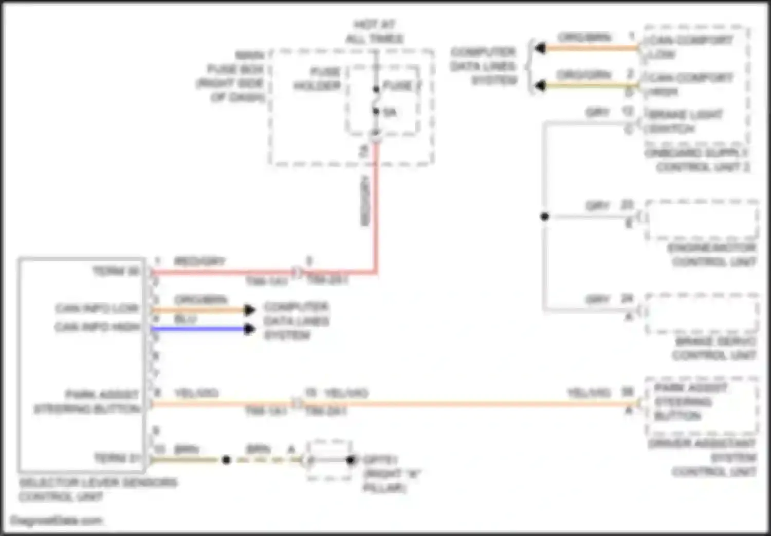 Wiring diagram computer data lines system for Porsche 911 Carrera S 992 (2018-2024) (97 of 102)