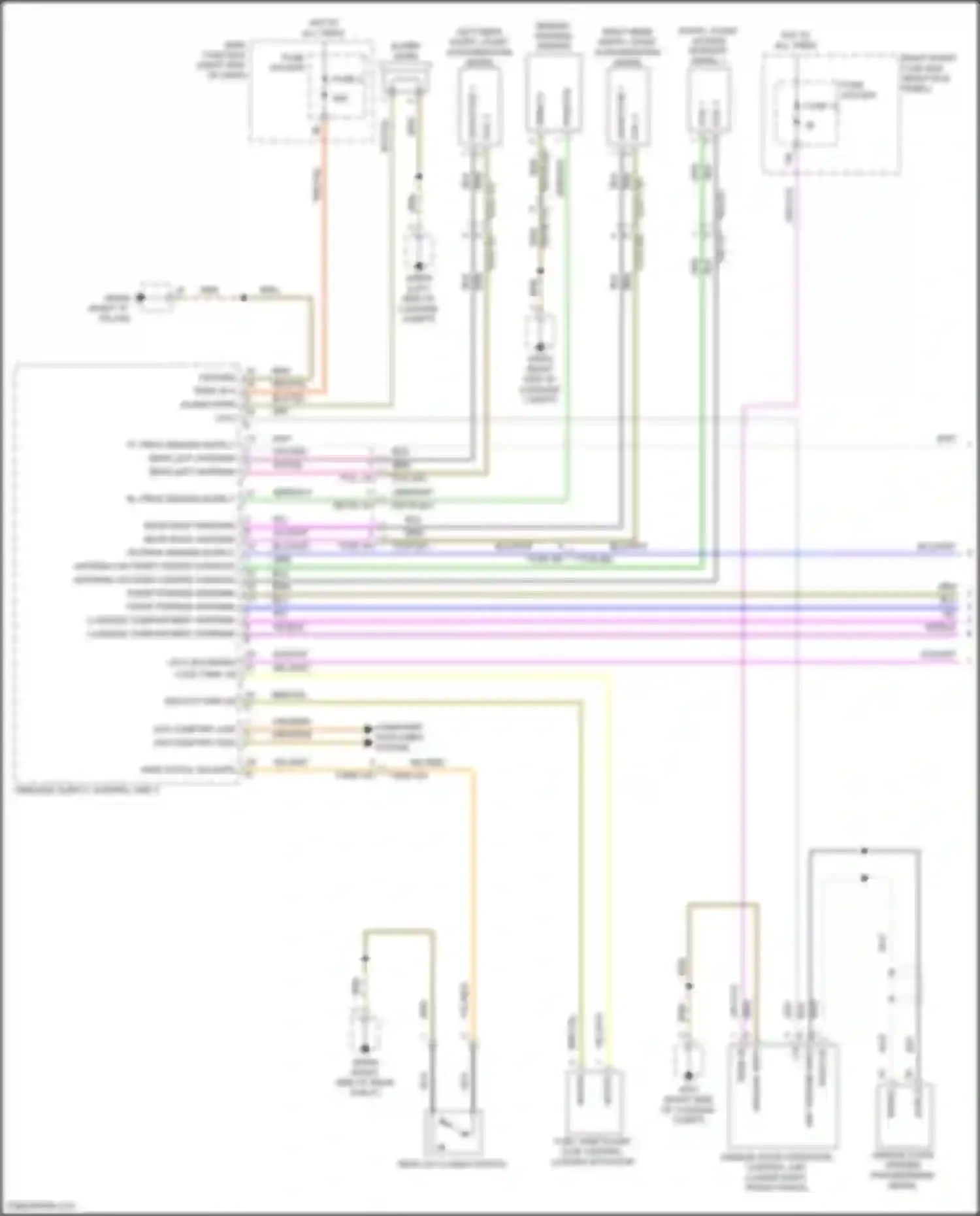Wiring diagram rl prox sensor supply for Porsche 911 Carrera S 992 (2018-2024) (1 of 3)