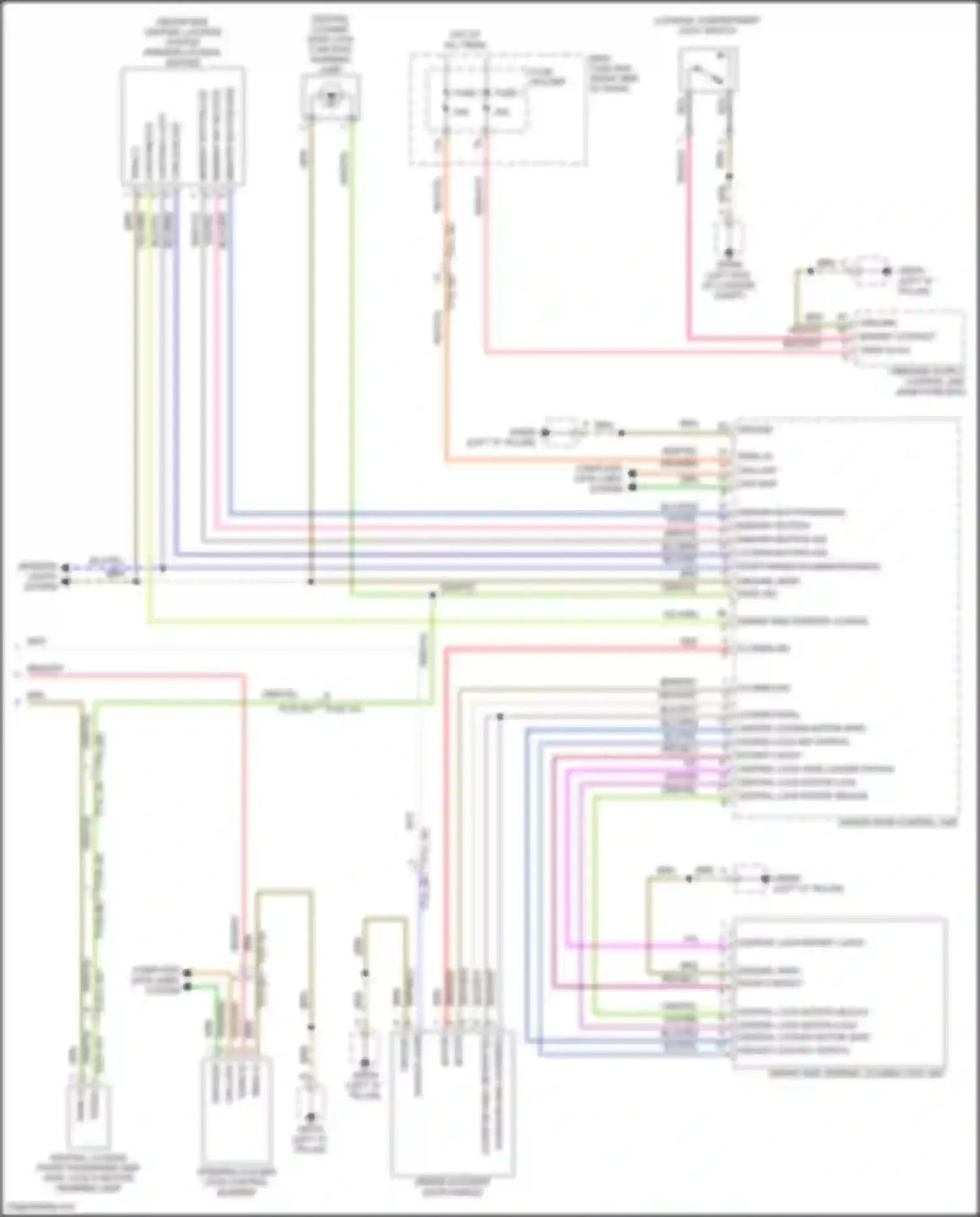 Wiring diagram steering column lock control element for Porsche 911 Carrera S 992 (2018-2024) (1 of 5)