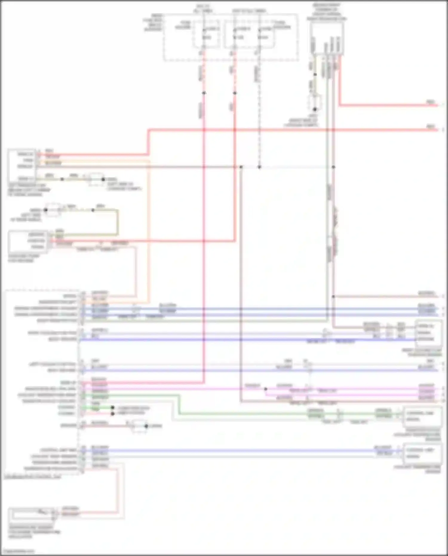 Wiring diagram temperature sender for engine temperature regulation for Porsche 911 Carrera S 992 (2018-2024) (1 of 2)