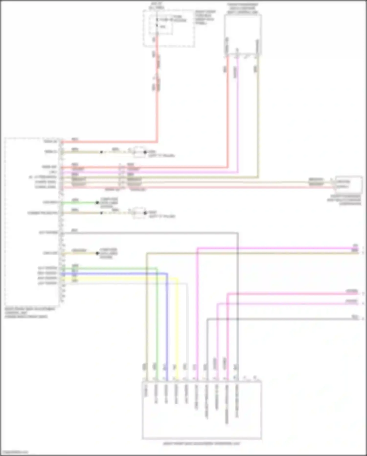 Wiring diagram wangenv l open-close for Porsche 911 Carrera S 992 (2018-2024) (2 of 2)