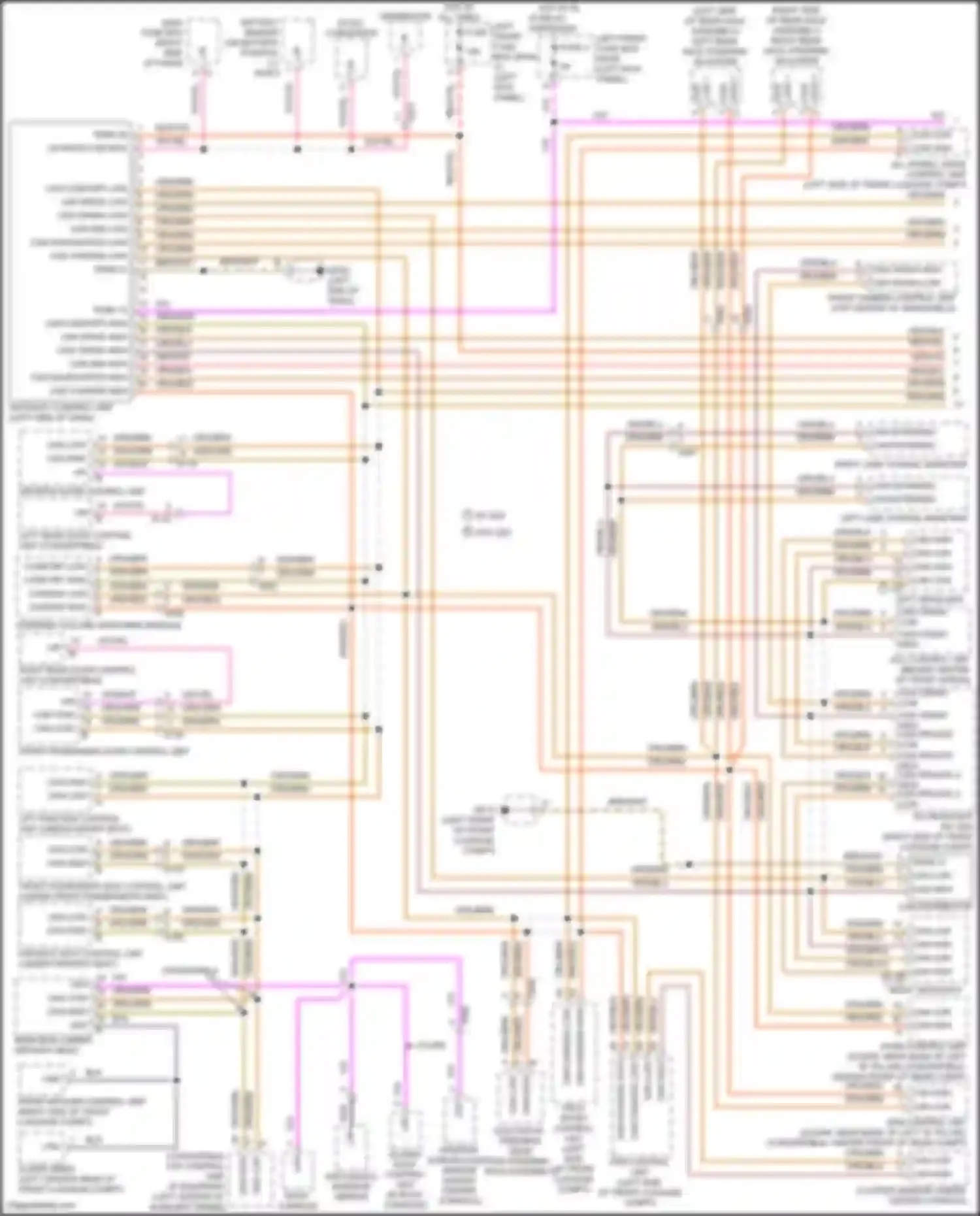 911 Carrera Porsche 991 facelift (2015-2020): Computer data lines circuit (1 of 2)