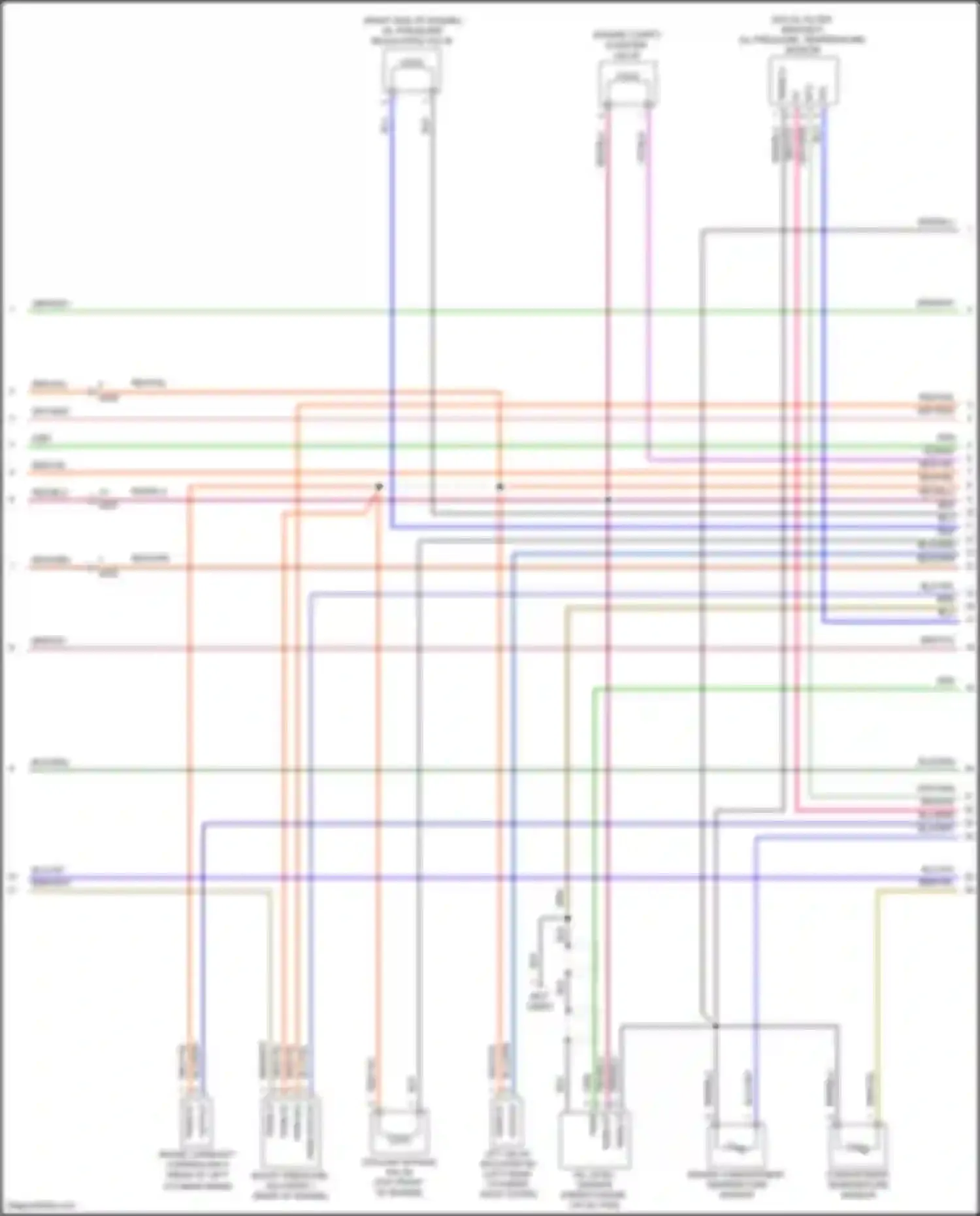 911 Carrera Porsche 991 facelift (2015-2020): Wiring diagram engine performance 3.0l turbo (5 of 7)