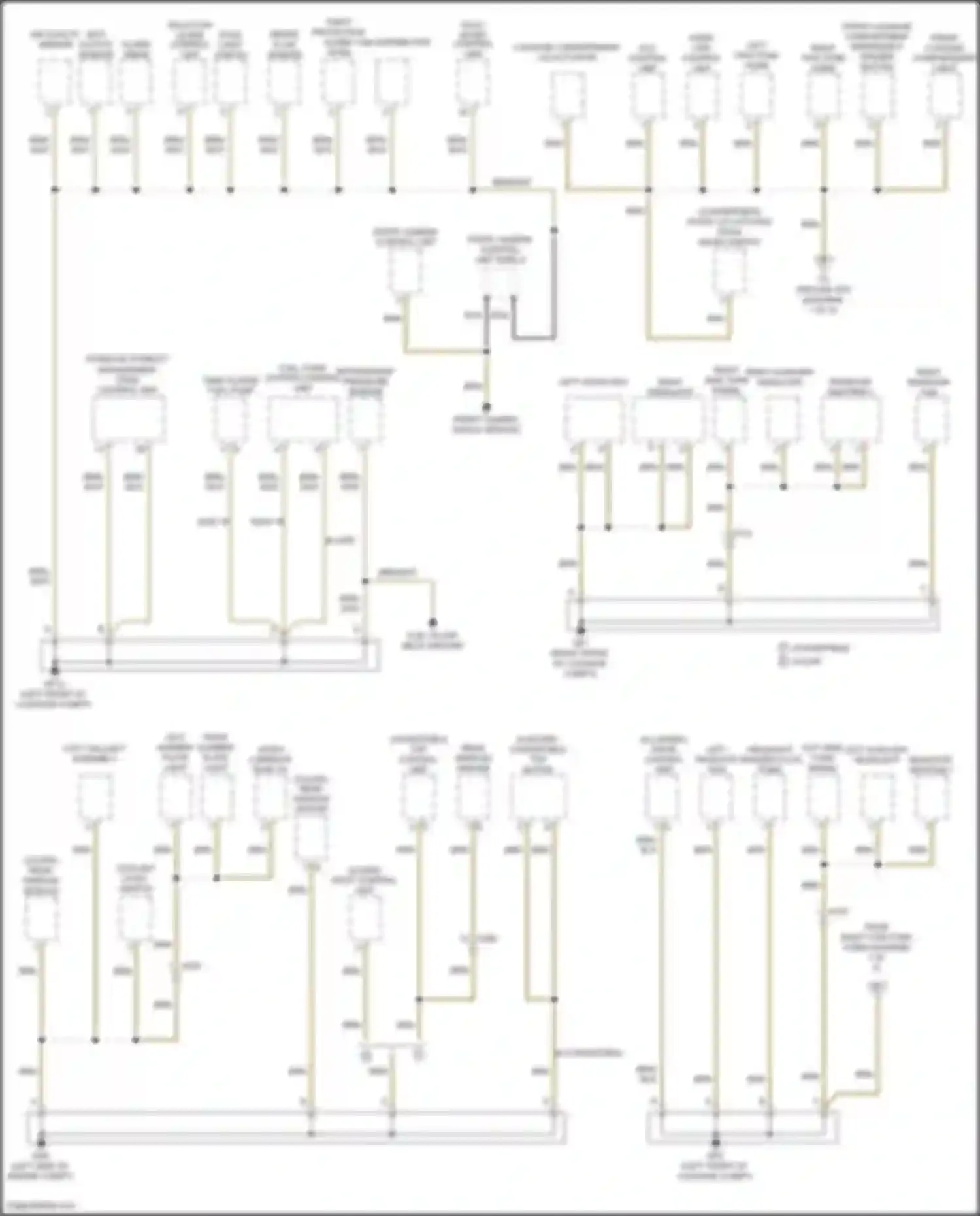 911 Carrera Porsche 991 facelift (2015-2020): Ground distribution circuit (1 of 5)