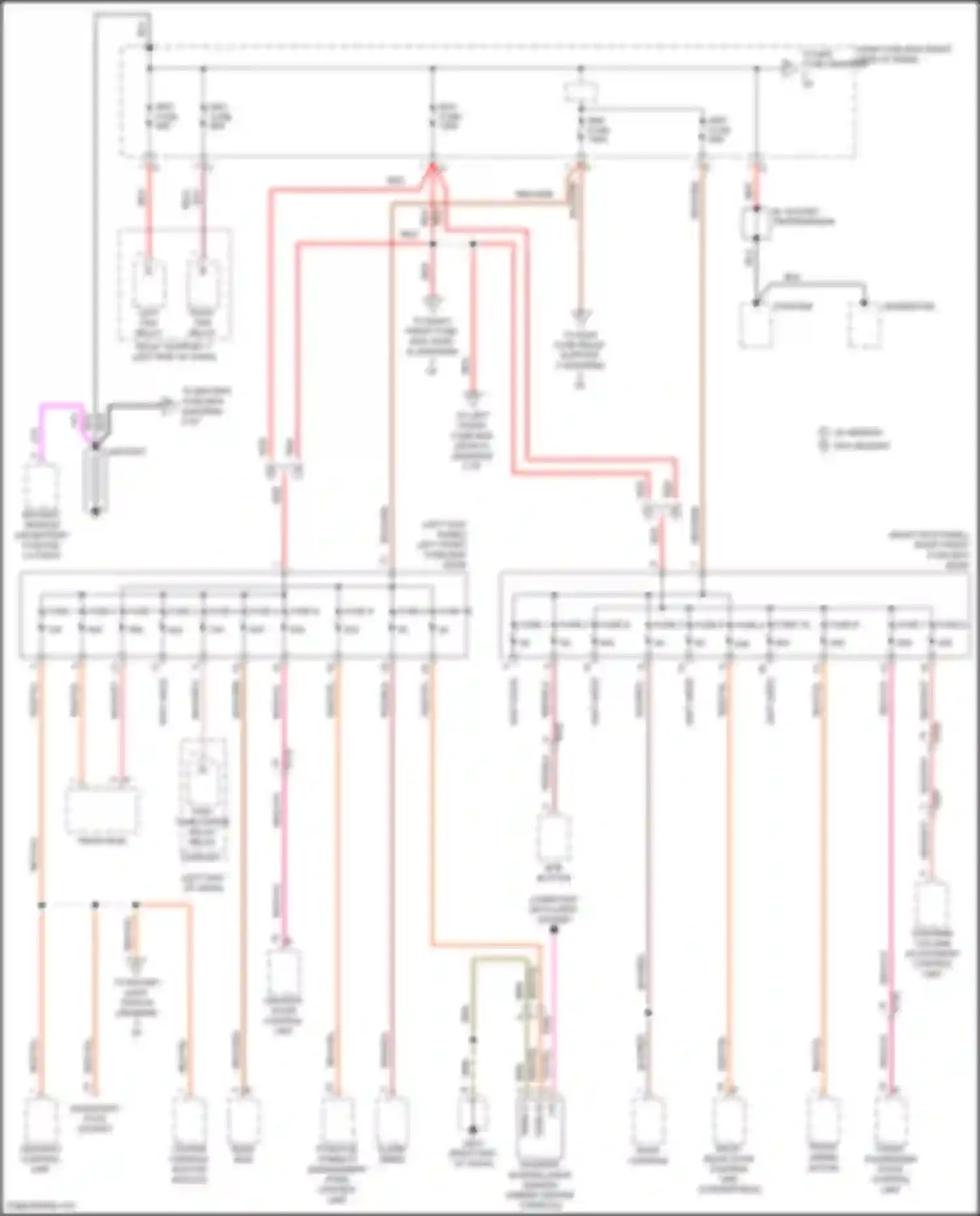911 Carrera Porsche 991 facelift (2015-2020): Power distribution circuit (1 of 5)