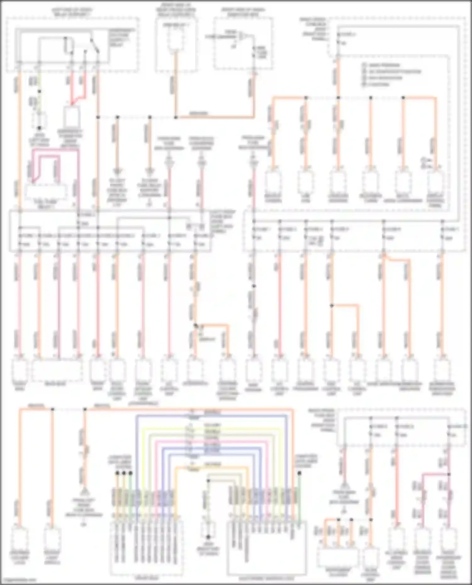 911 Carrera Porsche 991 facelift (2015-2020): Power distribution circuit (4 of 5)