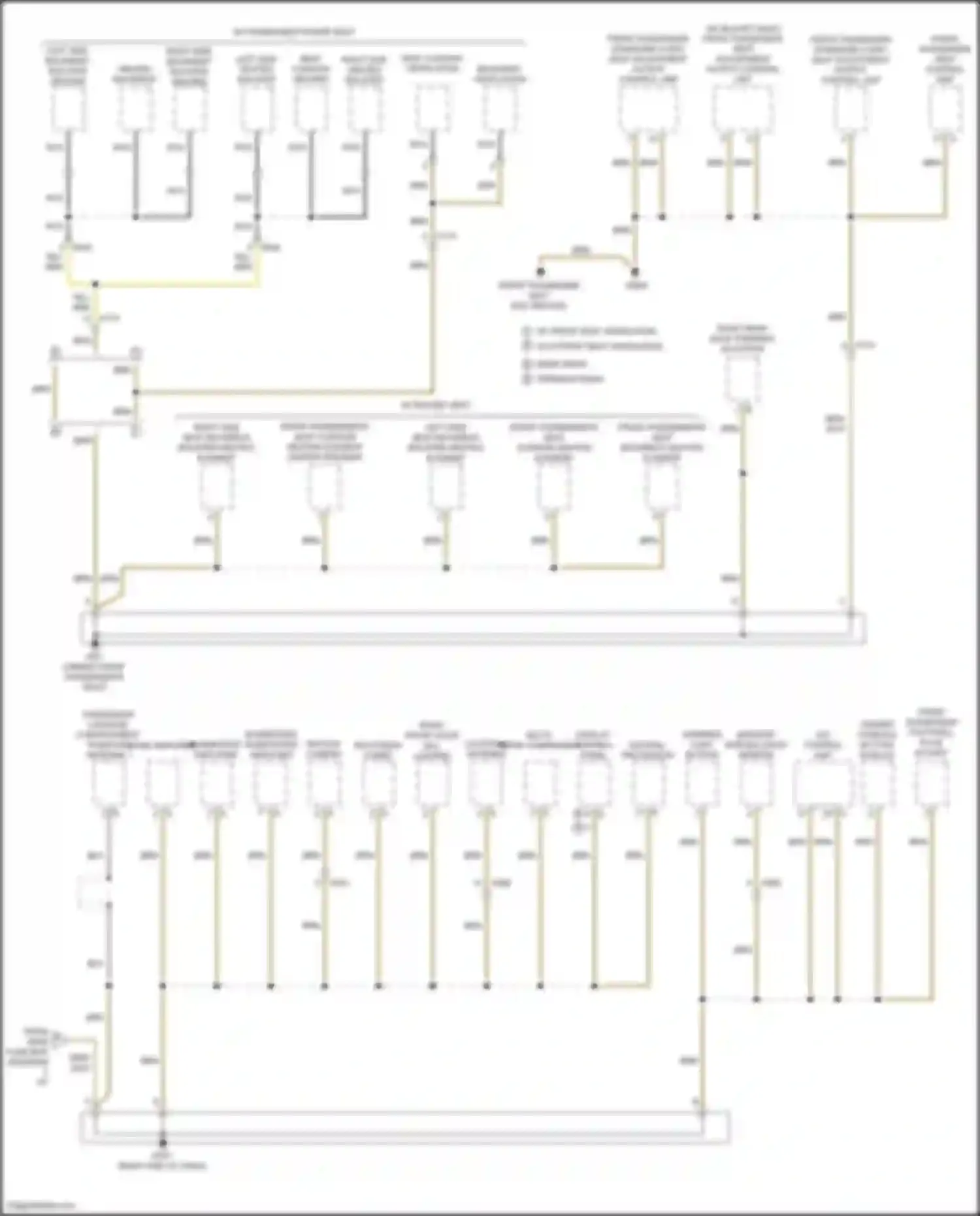 Wiring diagram center console button module for Porsche 911 Carrera 991 facelift (2015-2020) (2 of 3)