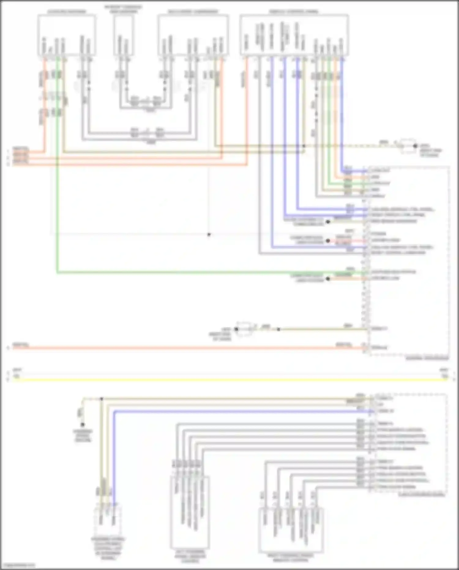 Wiring diagram central processor for Porsche 911 Carrera 991 facelift (2015-2020) (7 of 28)