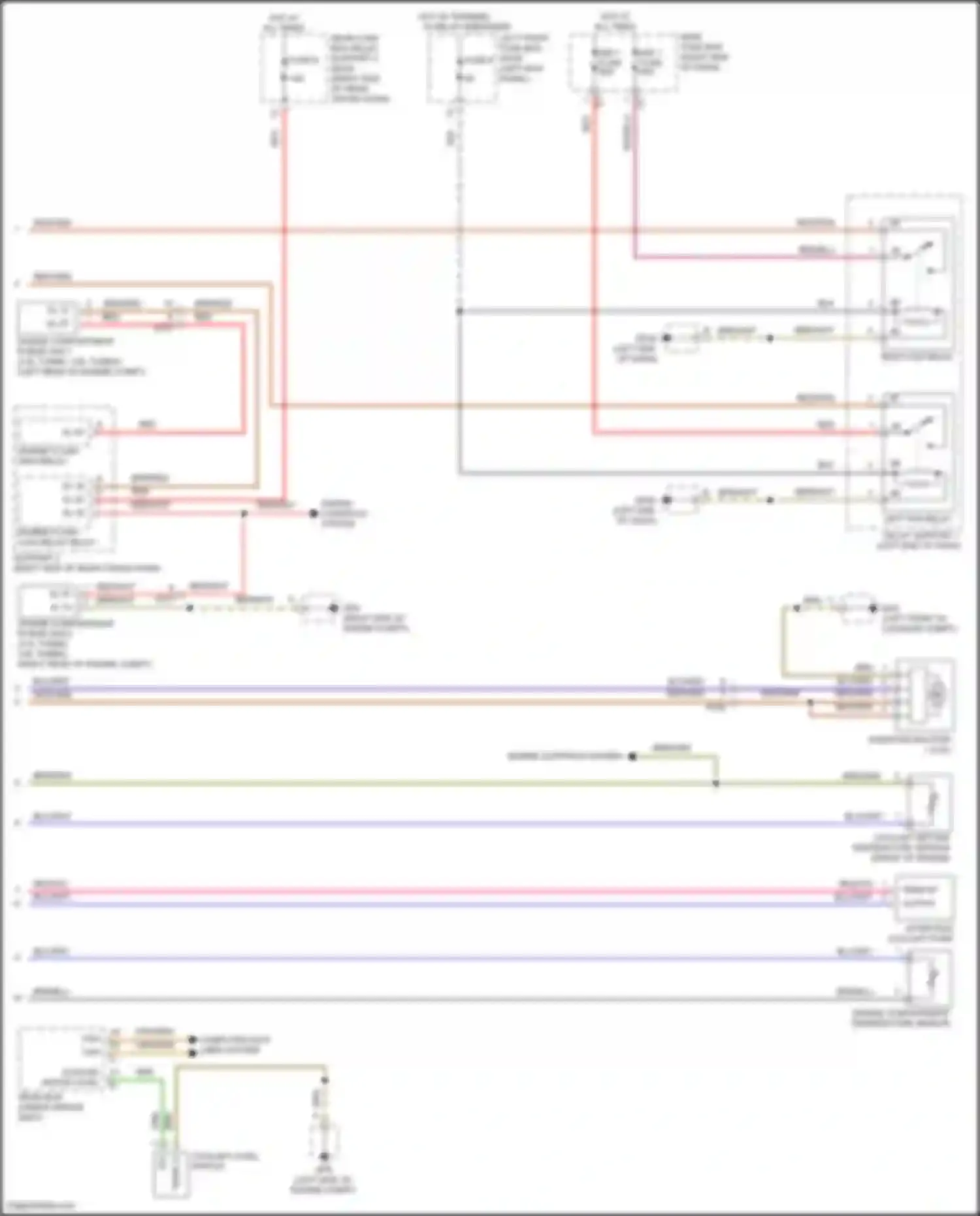 Wiring diagram engine controls system for Porsche 911 Carrera 991 facelift (2015-2020) (1 of 3)