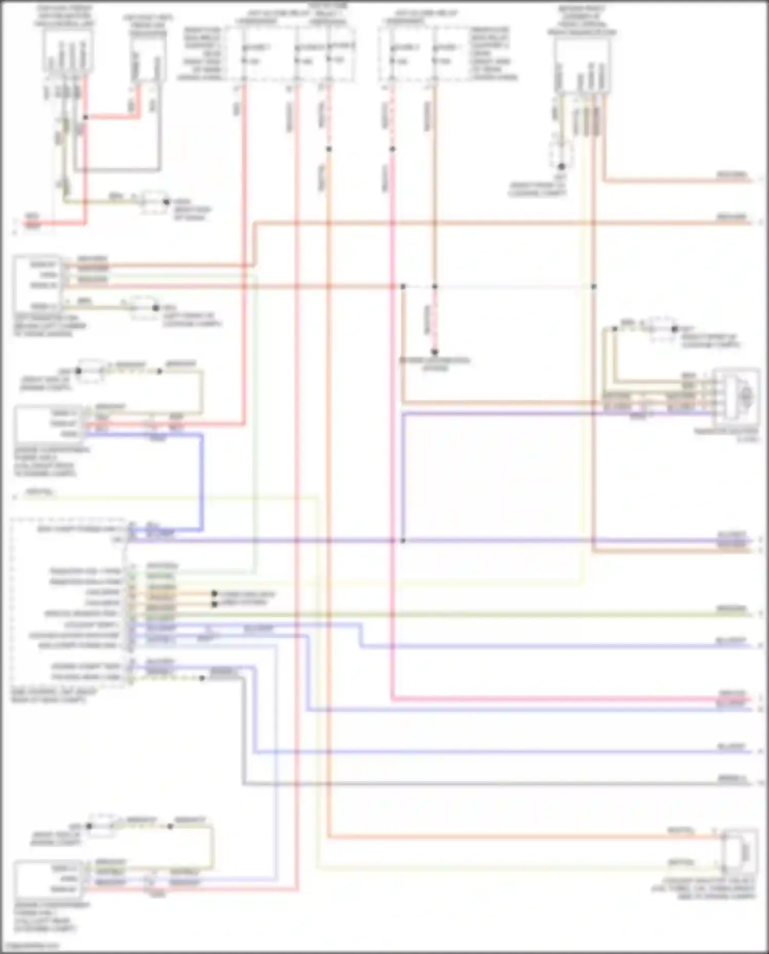 Wiring diagram fuse 1 for Porsche 911 Carrera 991 facelift (2015-2020) (2 of 30)