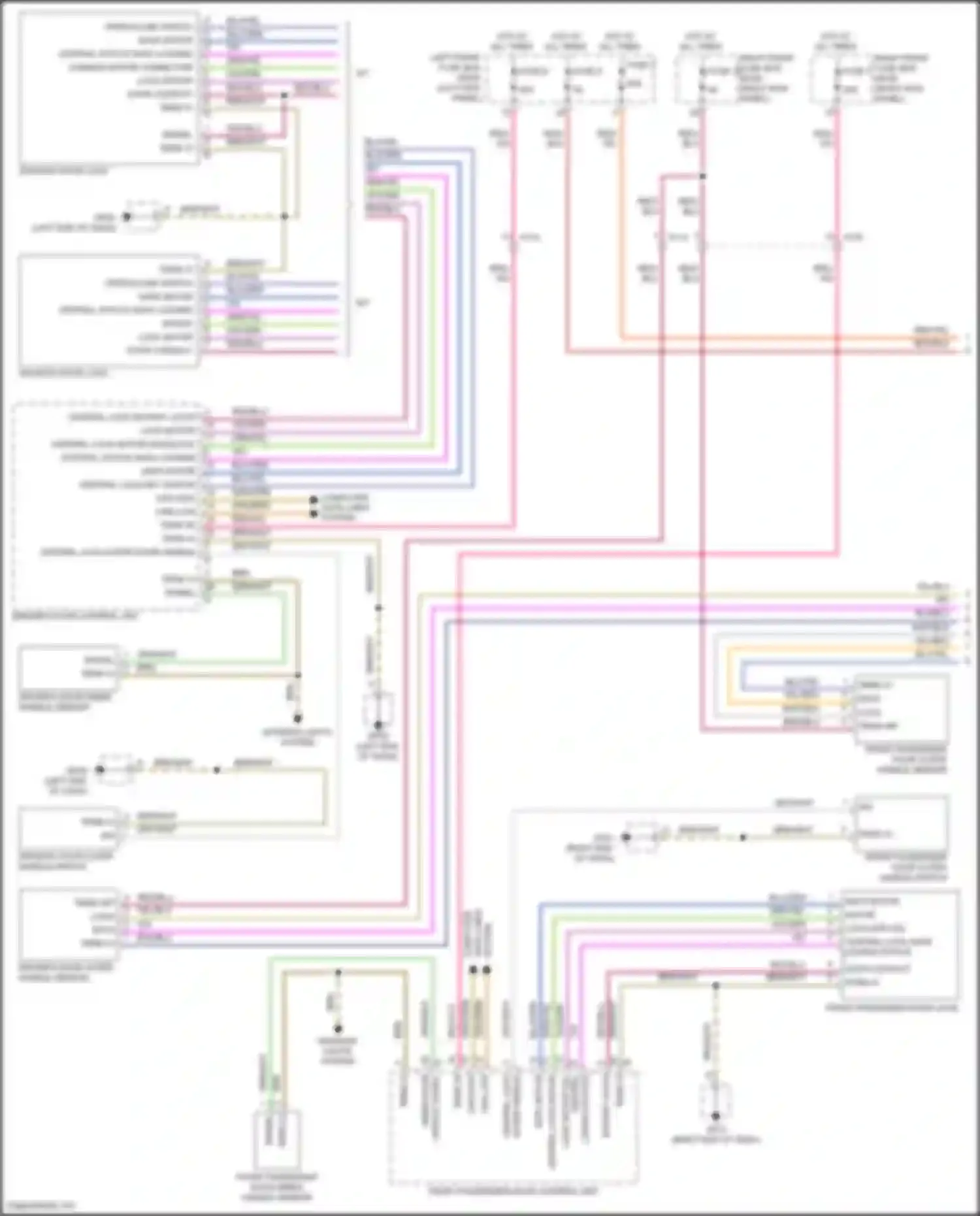 Wiring diagram handle signal for Porsche 911 Carrera 991 facelift (2015-2020) (1 of 2)