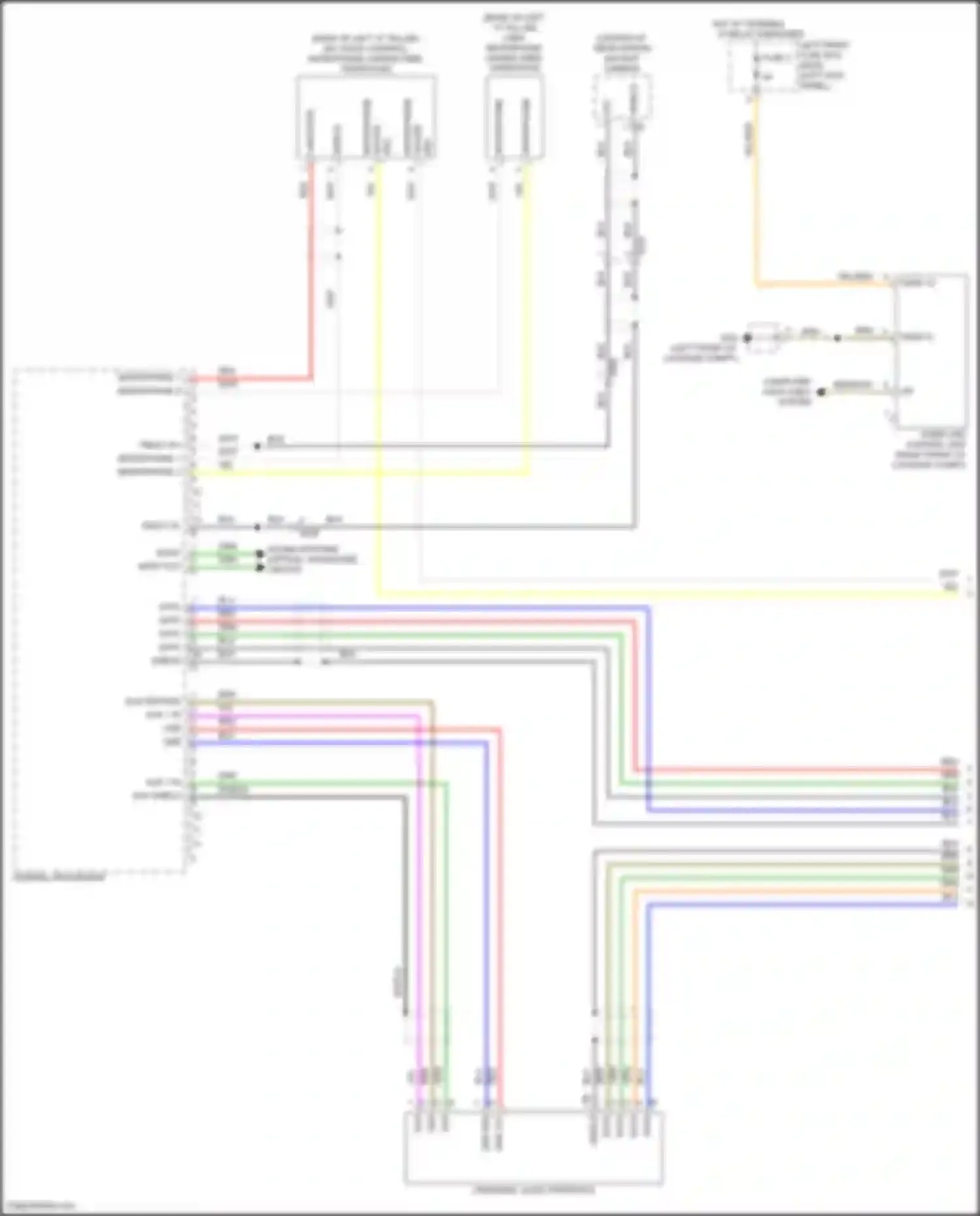 Wiring diagram home link control unit for Porsche 911 Carrera 991 facelift (2015-2020) (6 of 11)
