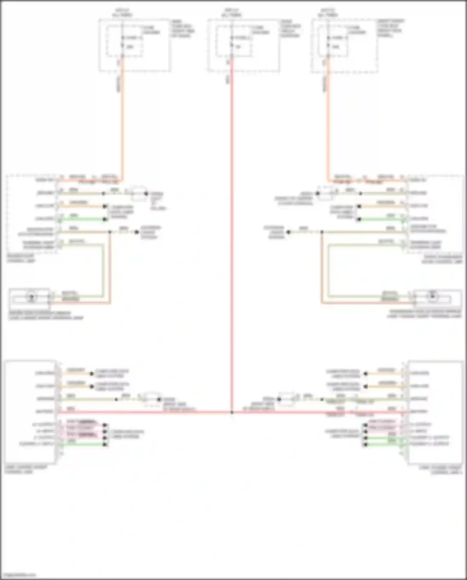Wiring diagram flexray 2- output for Porsche 911 Carrera 992 (2018-2024) (1 of 3)