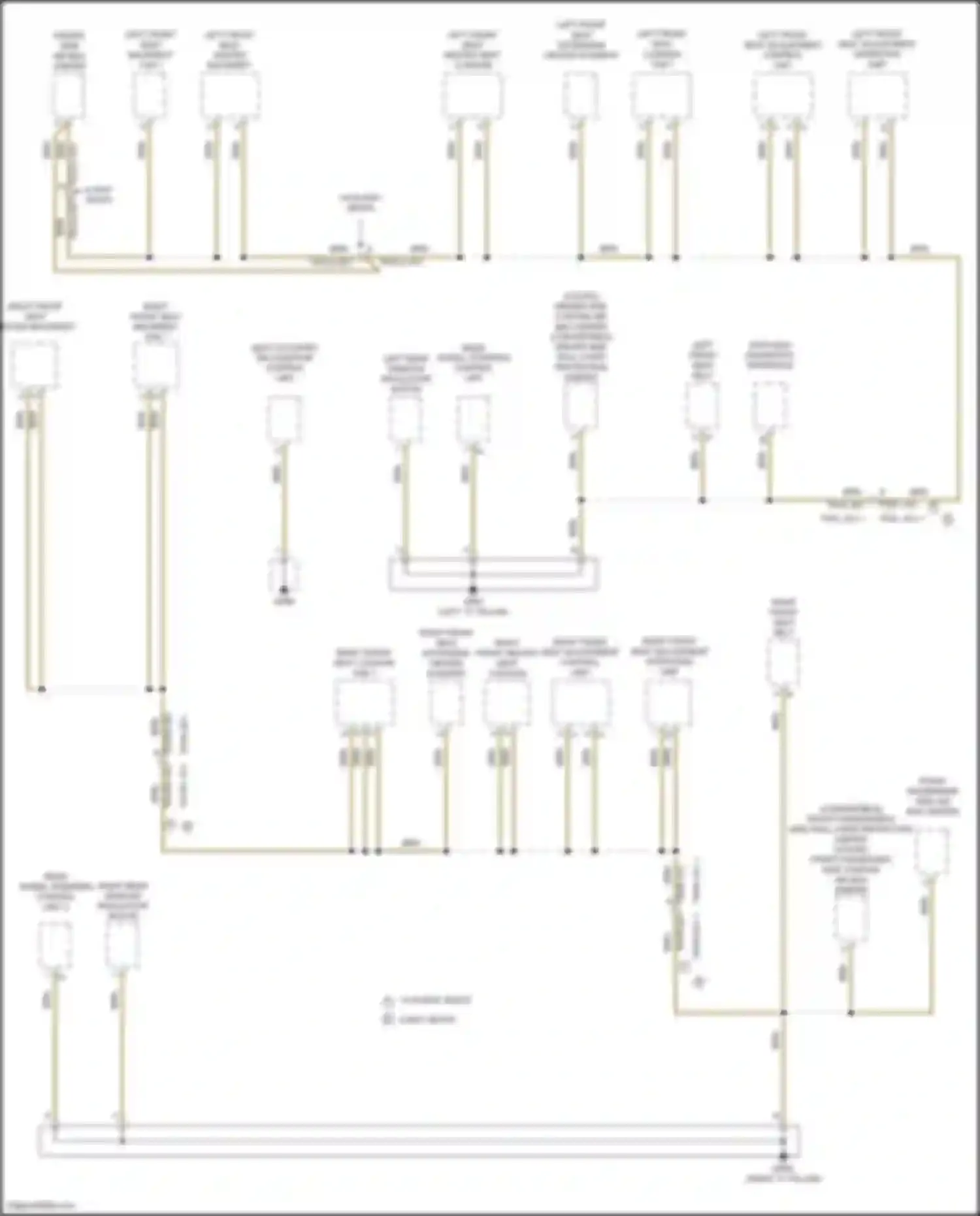 Wiring diagram left rear window regulator motor for Porsche 911 Carrera 992 (2018-2024) (1 of 3)