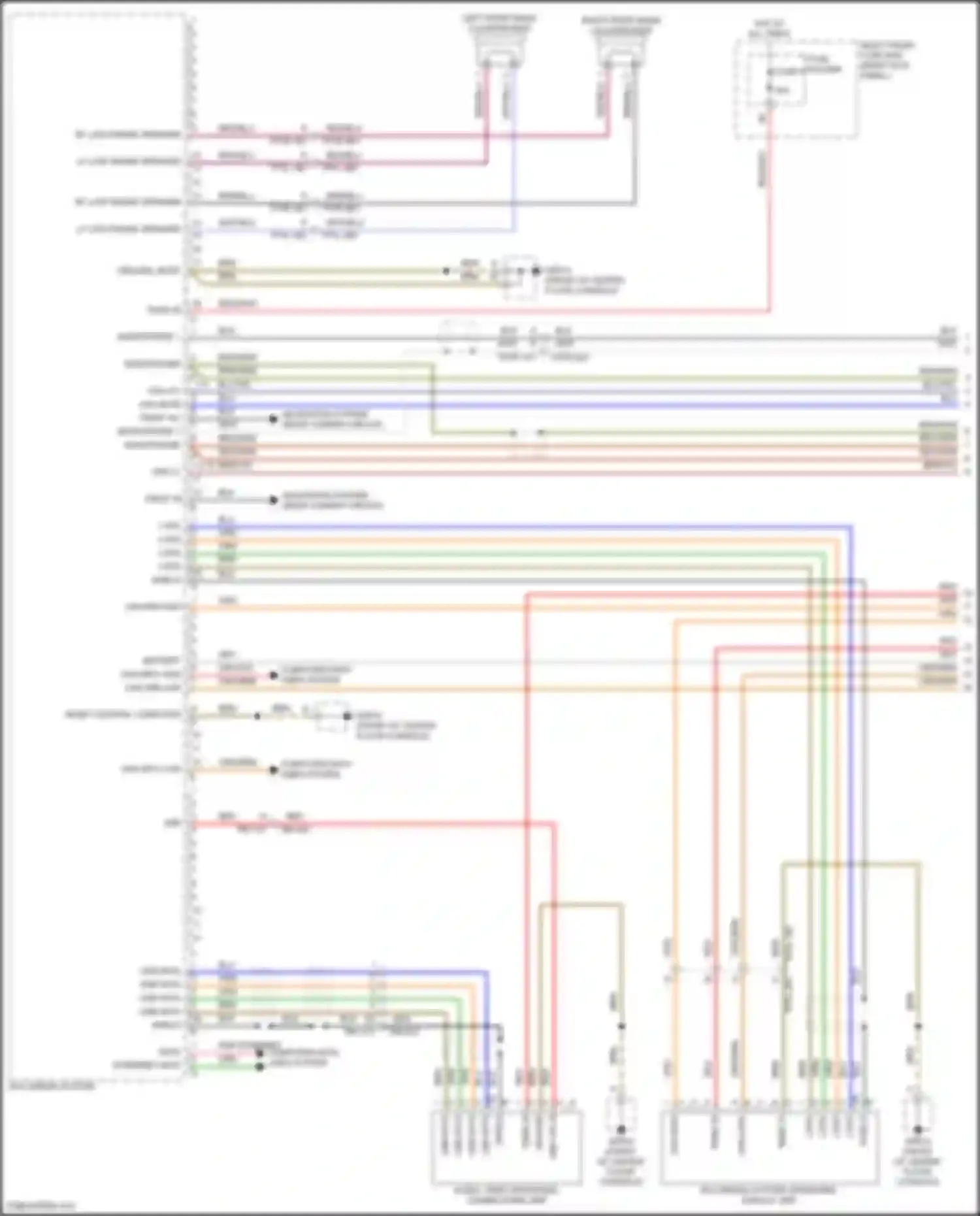 Wiring diagram rf low range speaker - for Porsche 911 Carrera 992 (2018-2024) (1 of 6)