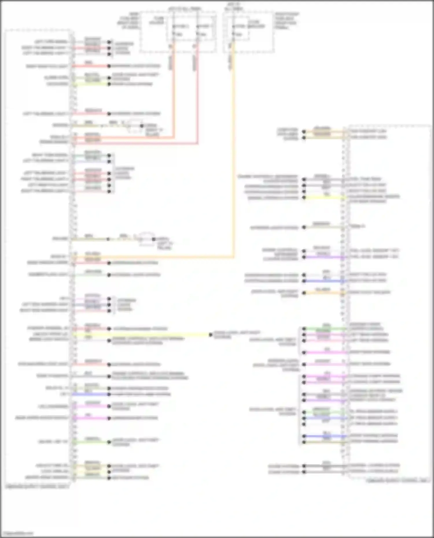 Wiring diagram right turn signal for Porsche 911 Carrera 992 (2018-2024) (1 of 2)