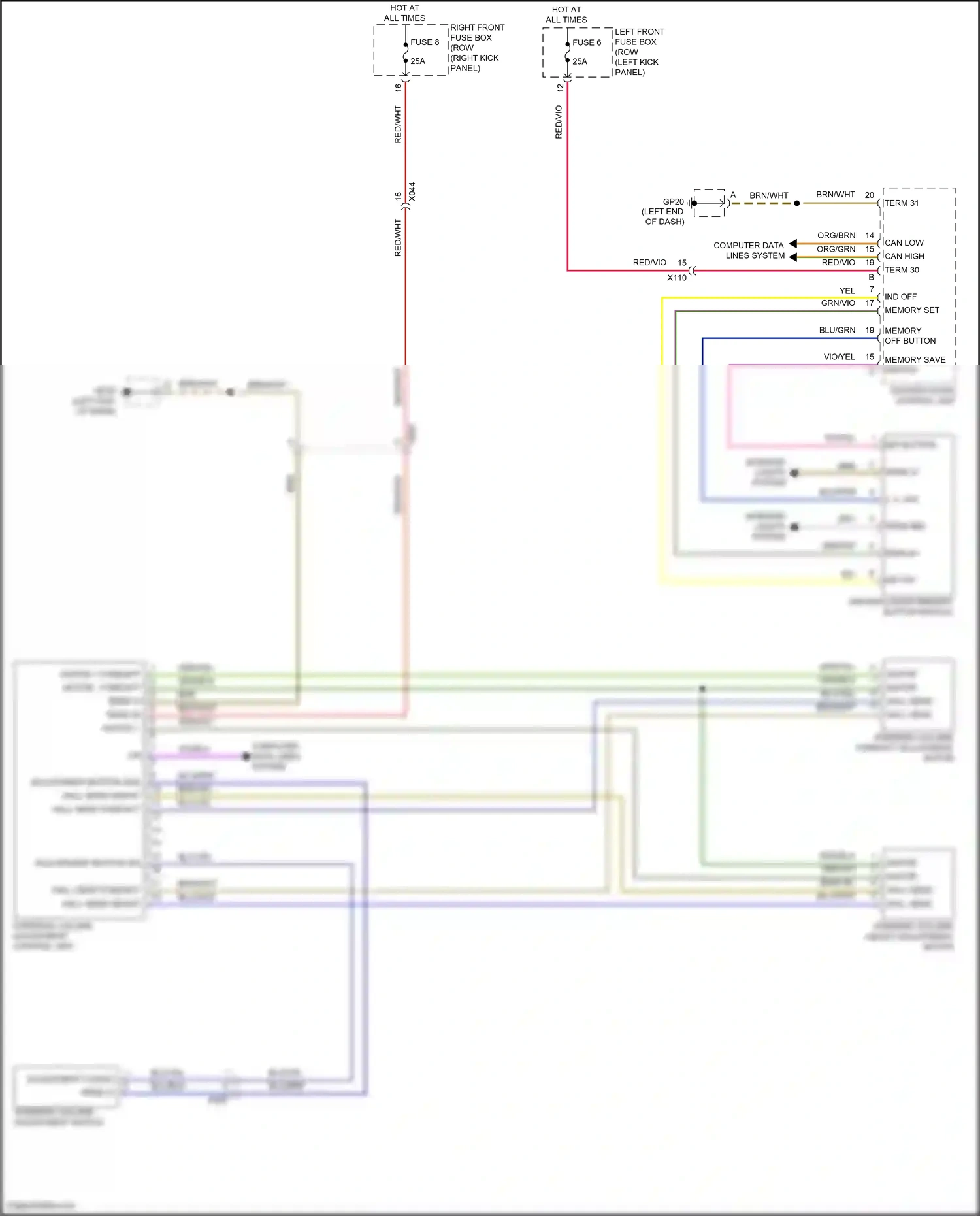 Porsche 911 GT2 991 (2017-2019) computer data lines system wiring diagram  (59 of 91)
