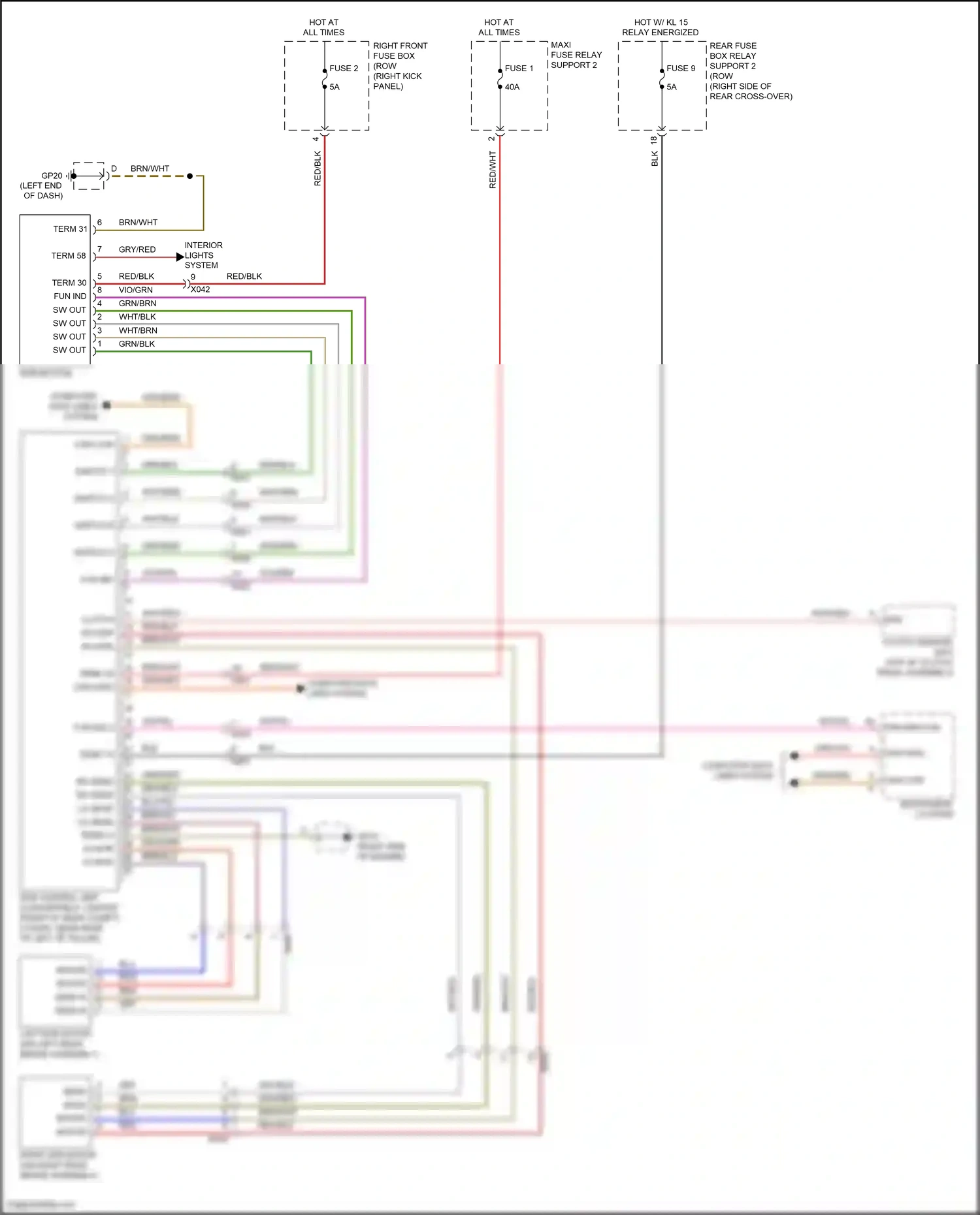 Porsche 911 GT2 991 (2017-2019) computer data lines system wiring diagram  (21 of 91)