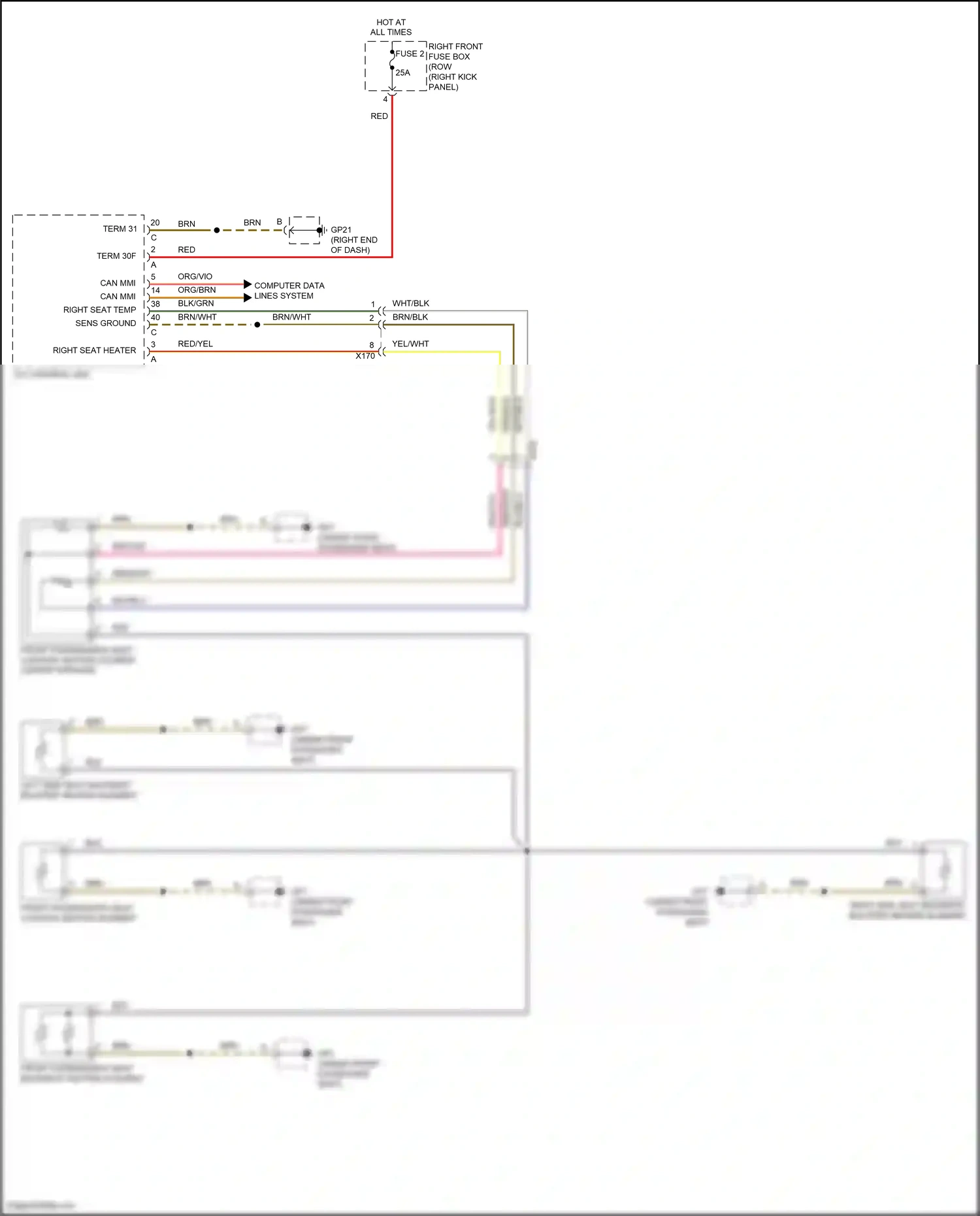 Wiring diagram computer data lines system for Porsche 911 GT3 RS 991 facelift (2018-2019) (73 of 91)
