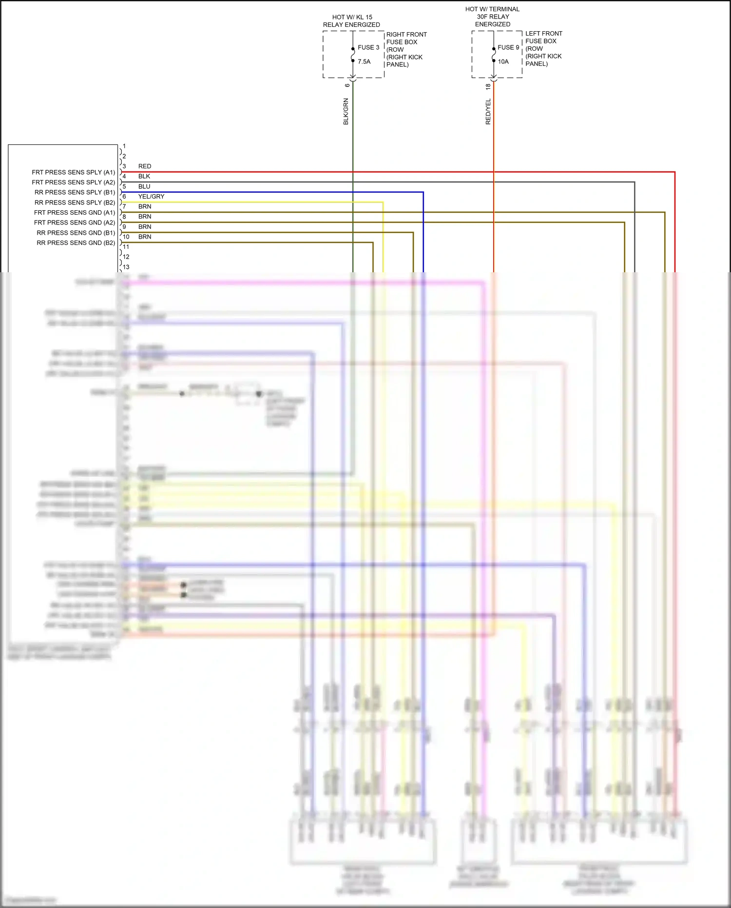 Wiring diagram computer data lines system for Porsche 911 GT3 RS 991 facelift (2018-2019) (65 of 91)