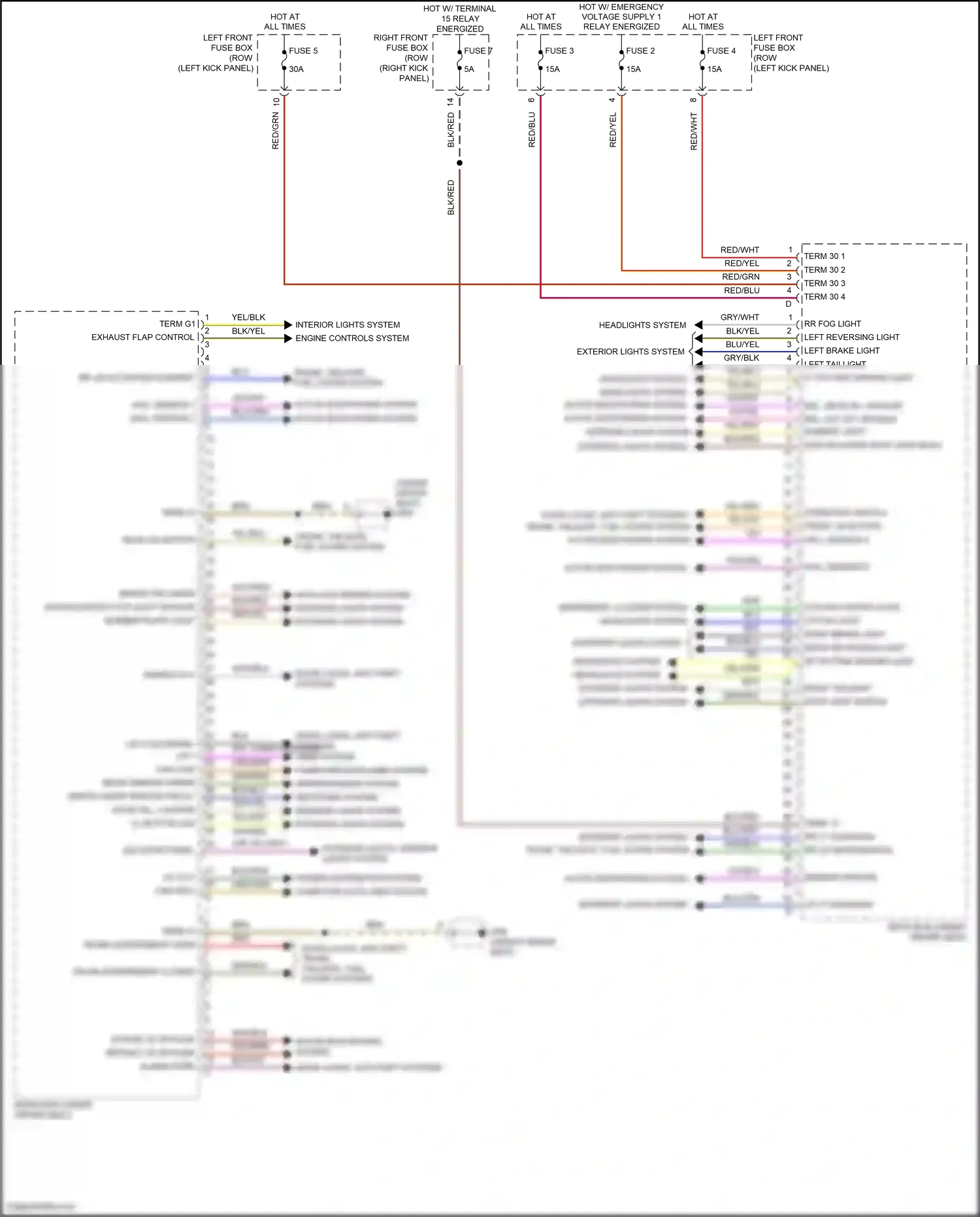 Wiring diagram computer data lines system for Porsche 911 GT3 RS 991 facelift (2018-2019) (80 of 91)