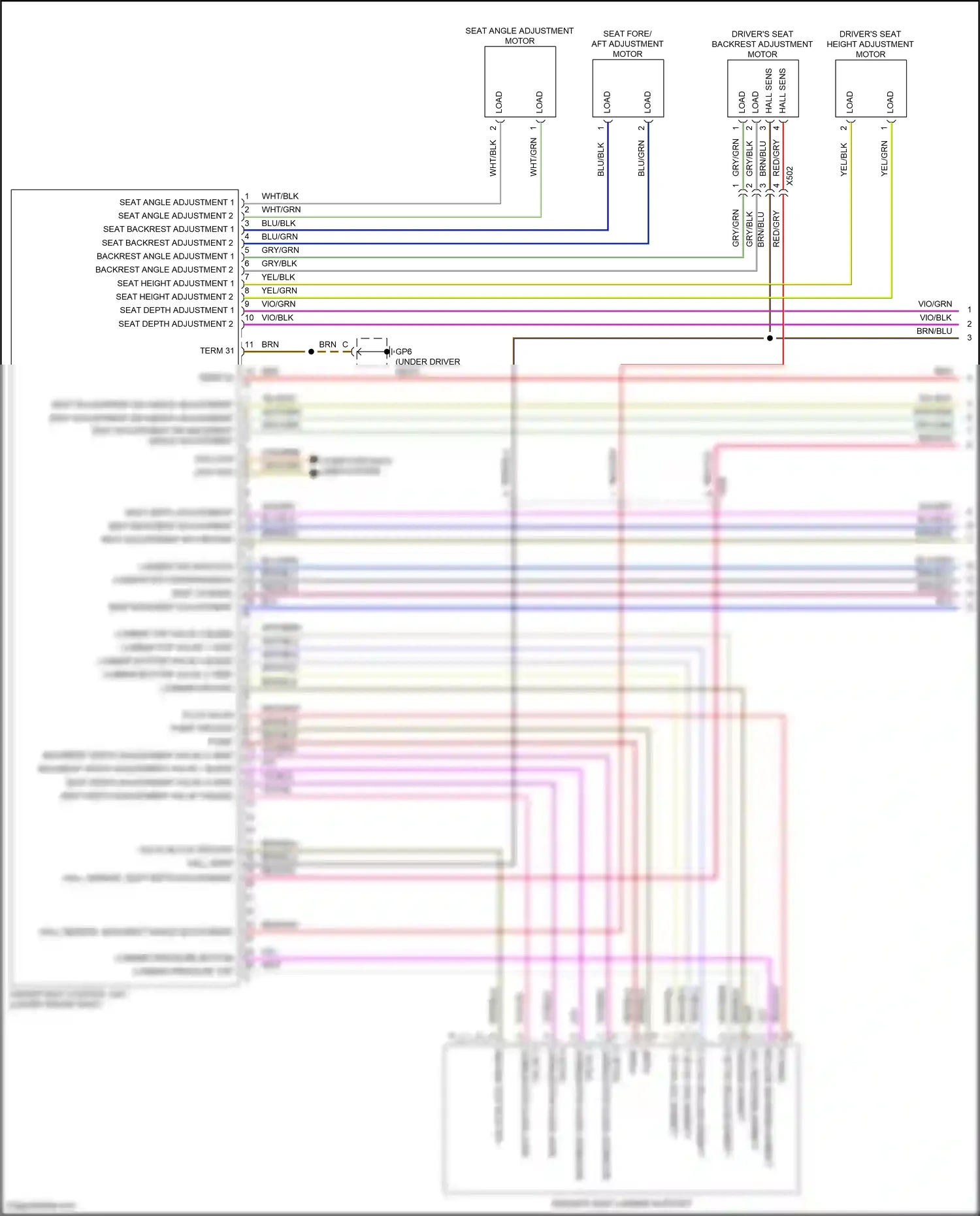 Wiring diagram computer data lines system for Porsche 911 GT3 RS 991 facelift (2018-2019) (2 of 91)