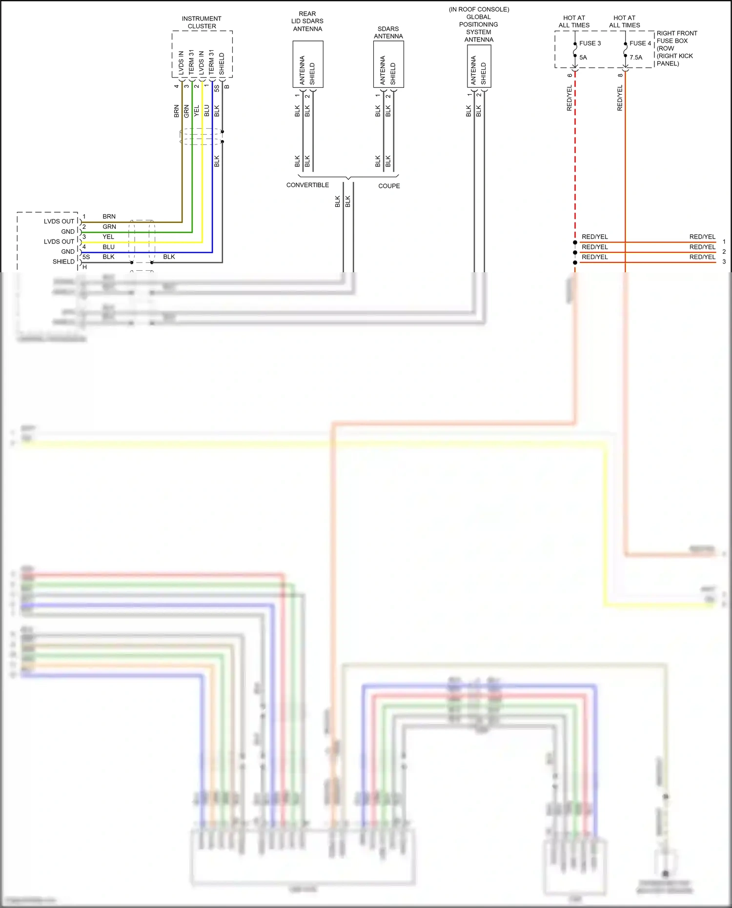 Wiring diagram usb data - for Porsche 911 GT3 RS 991 facelift (2018-2019) (6 of 8)