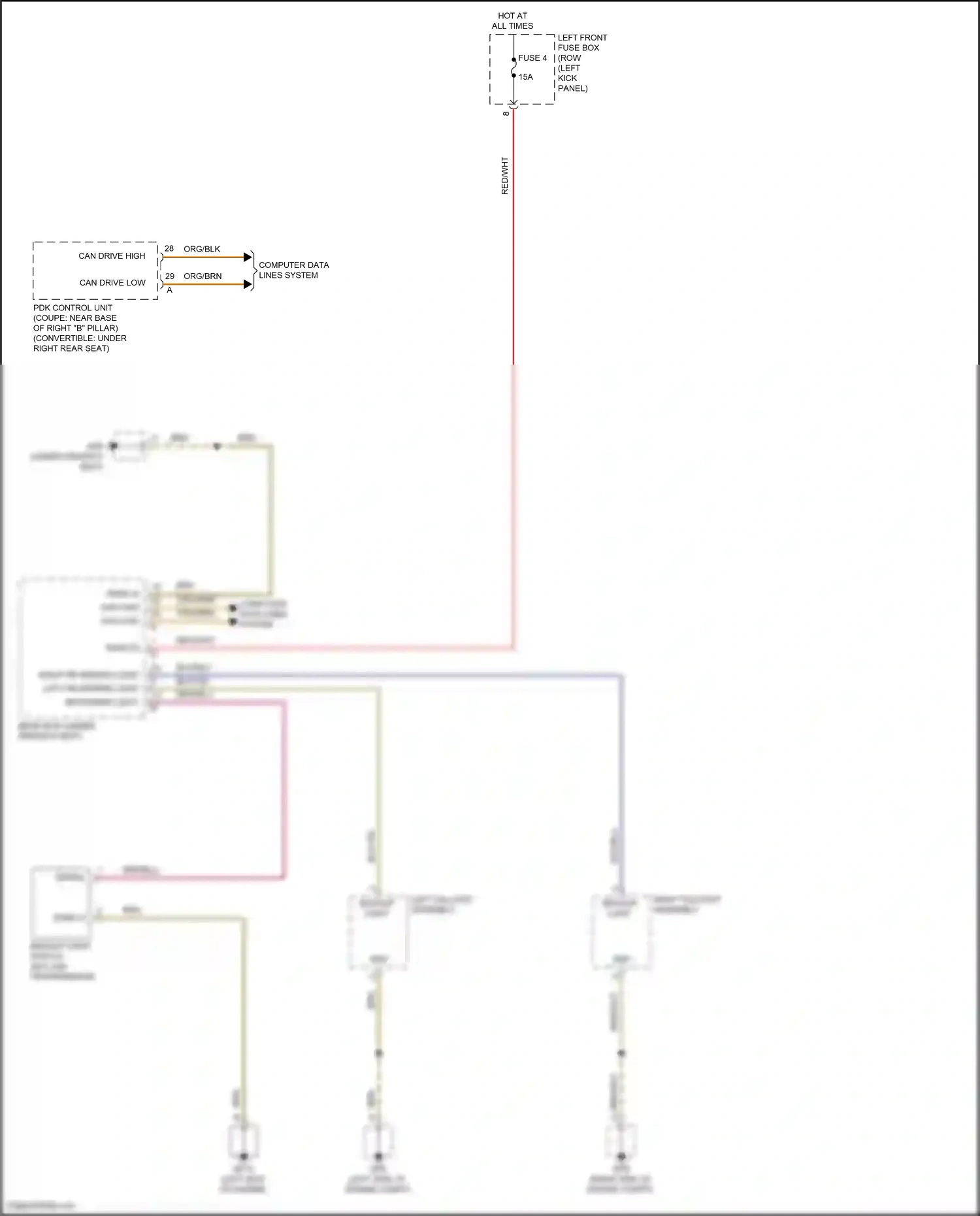 Wiring diagram computer data lines system for Porsche 911 GT3 991 facelift (2017-2019) (52 of 91)
